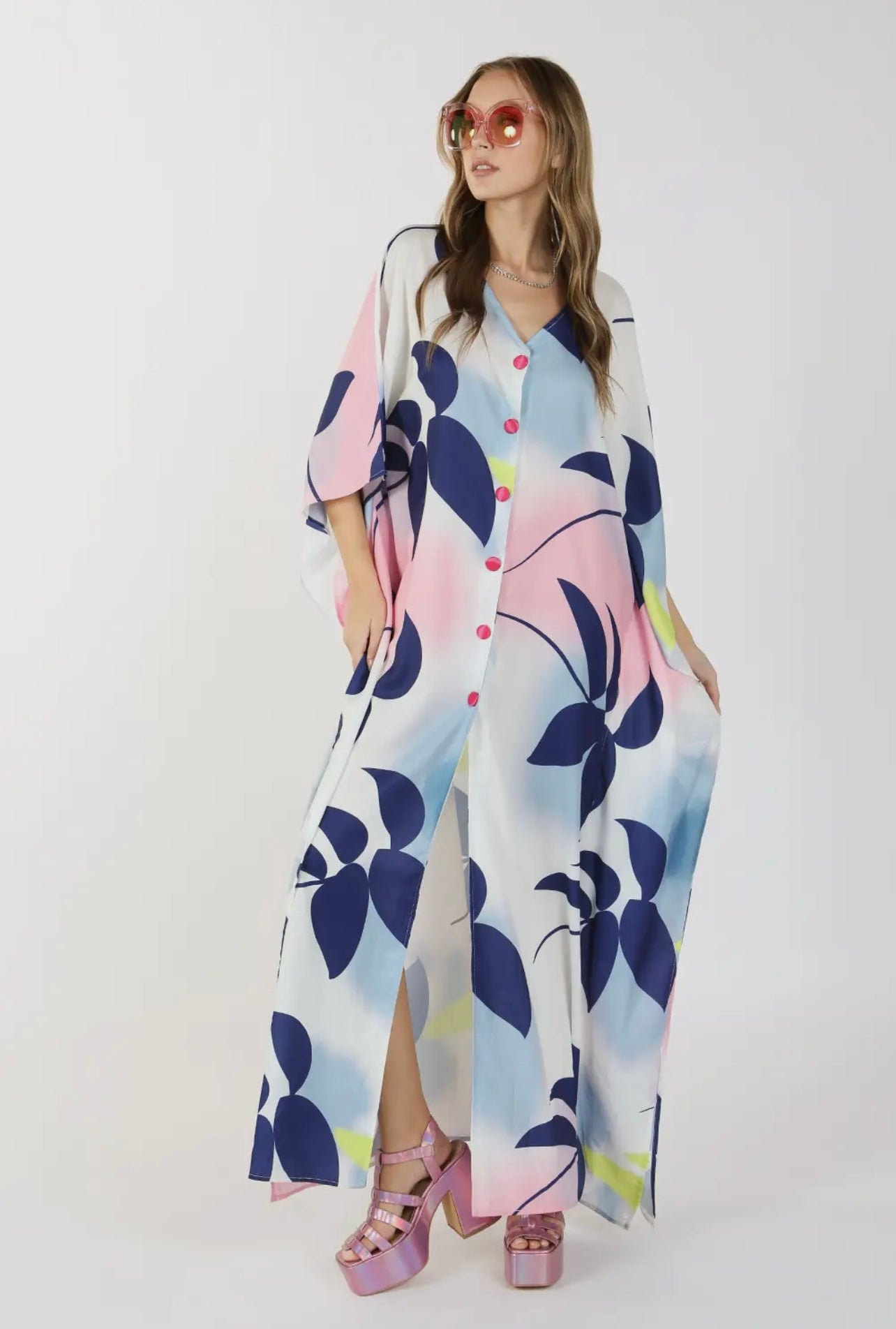 Poncho Floral Dress JunesPearls Poncho Floral Dress JunesPearls