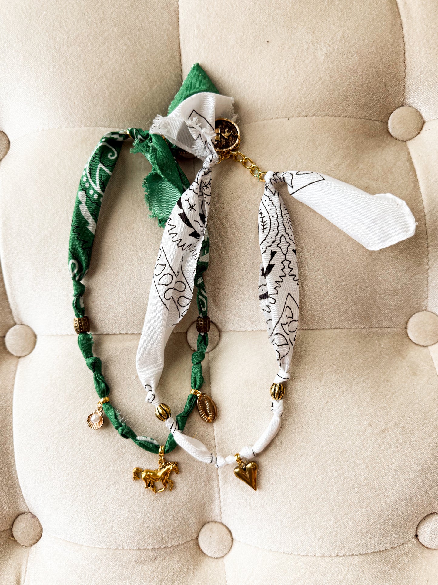 Tied-up Bandana Necklace