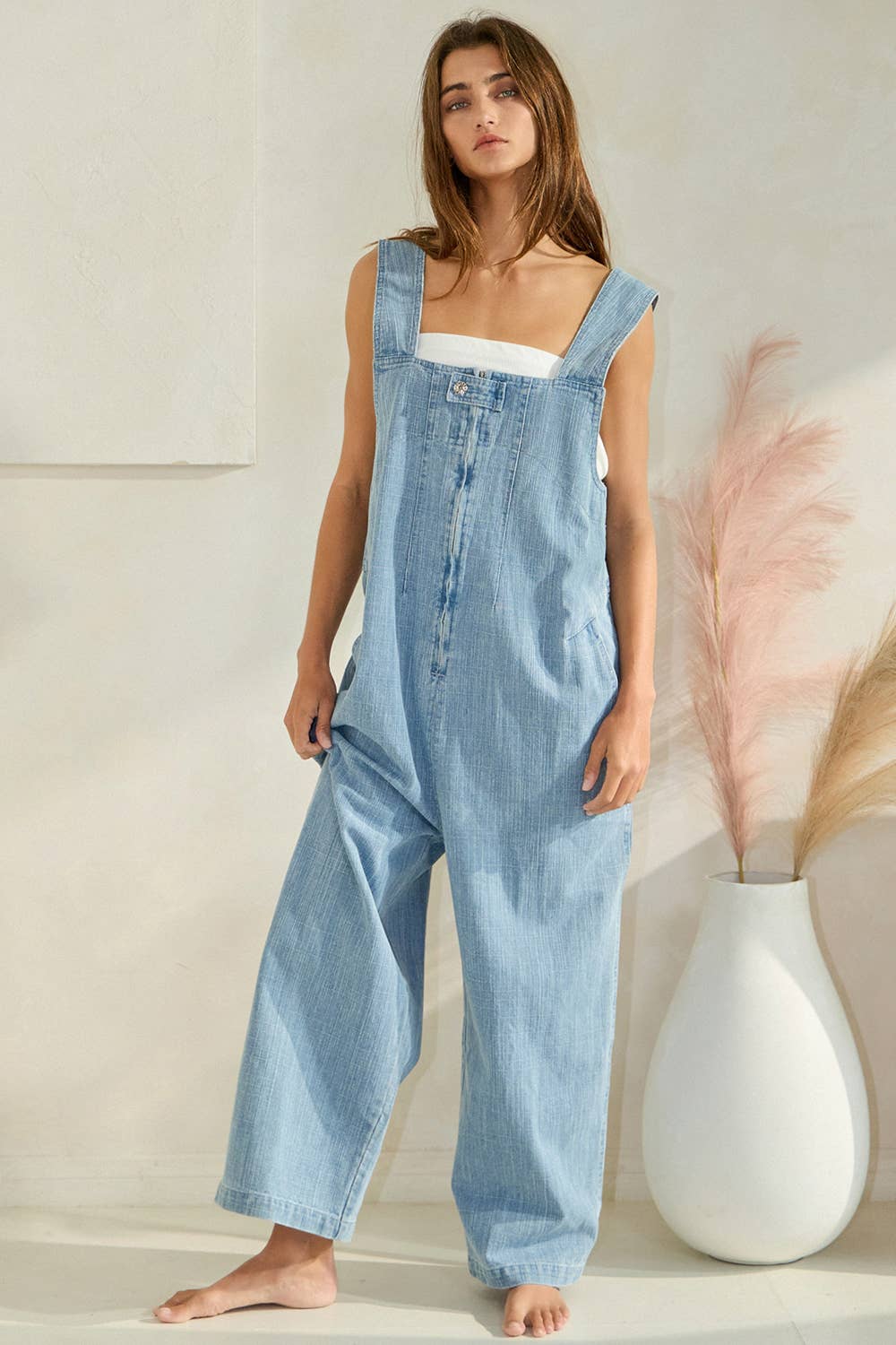 Denim Overalls Jumpsuit