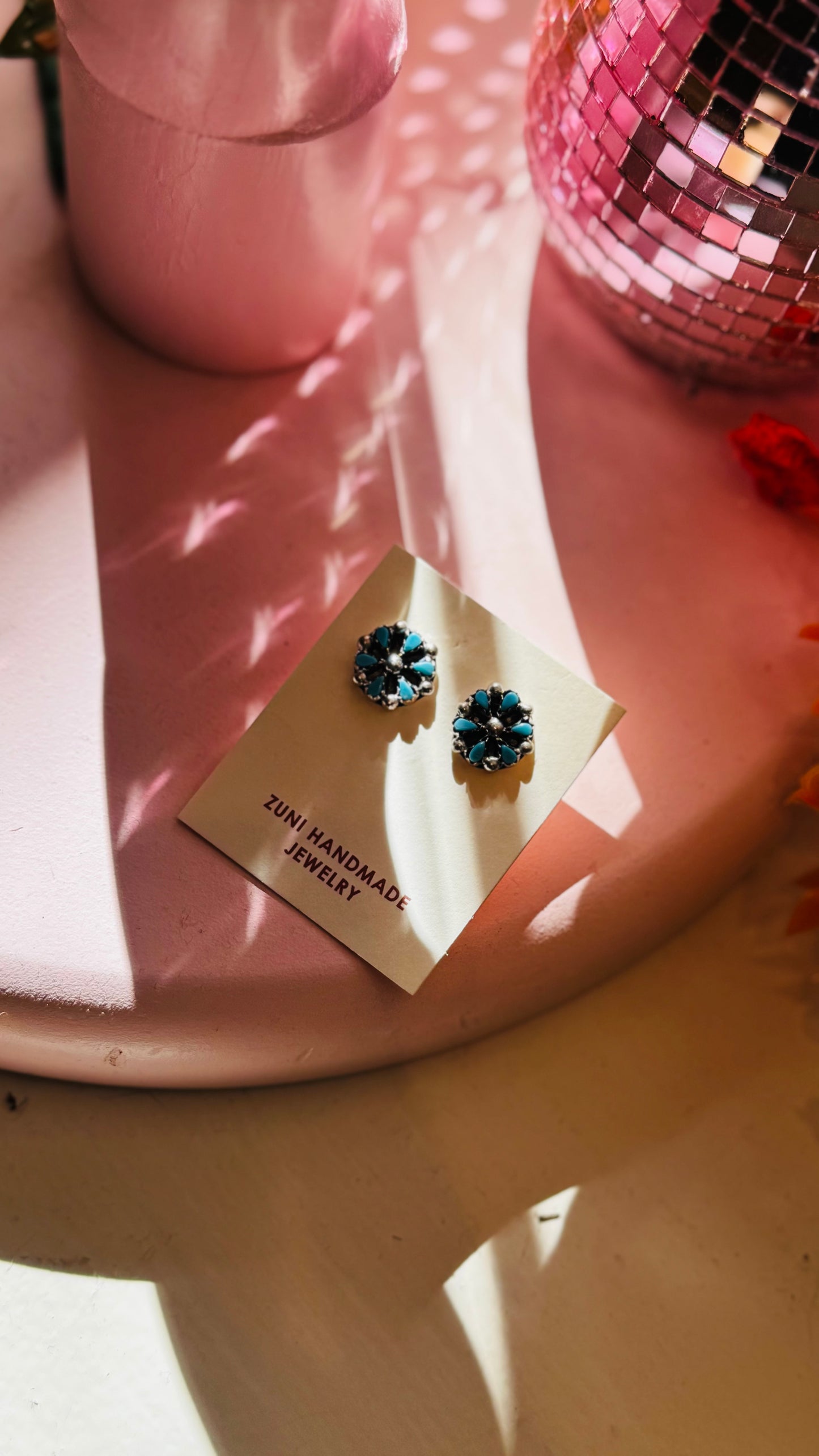 Zuni Handmade Turquoise Earring
