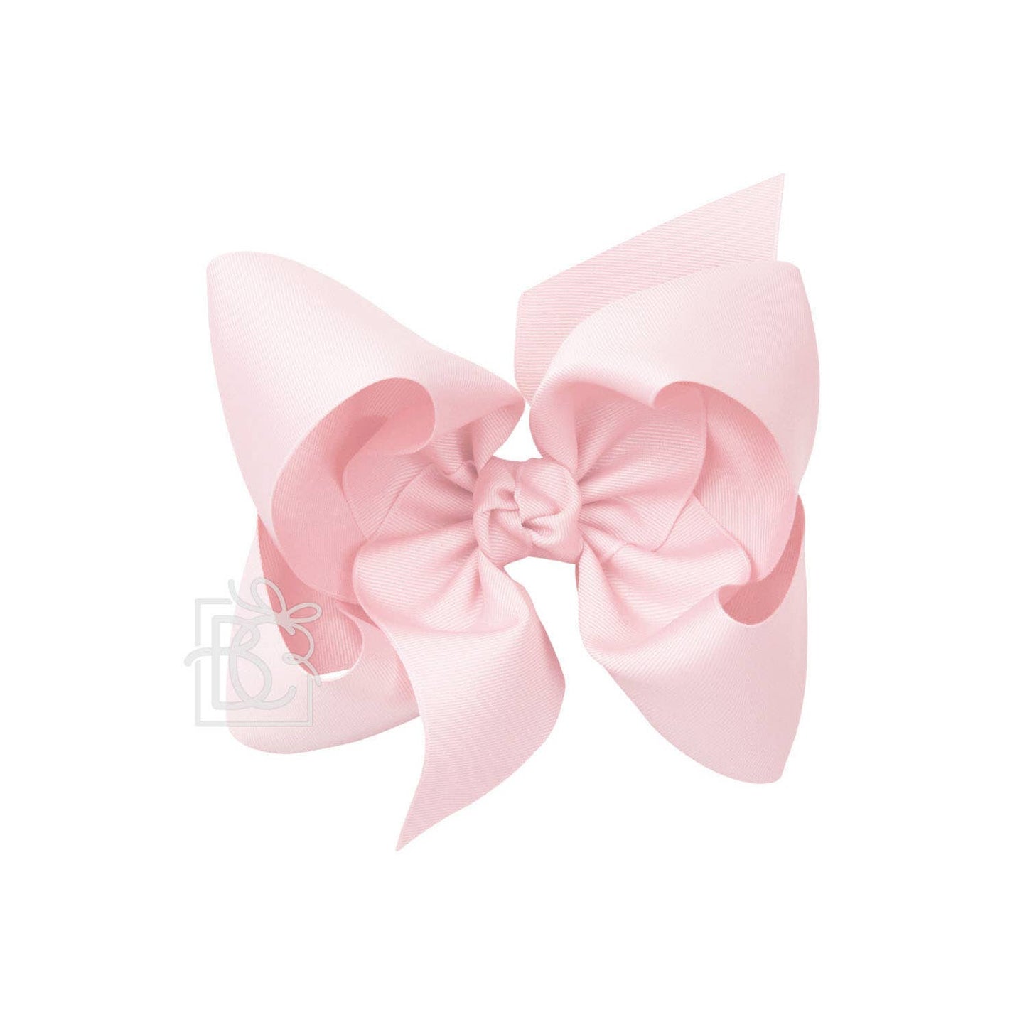 SIGNATURE GROSGRAIN BOW ON CLIP: LT. PINK