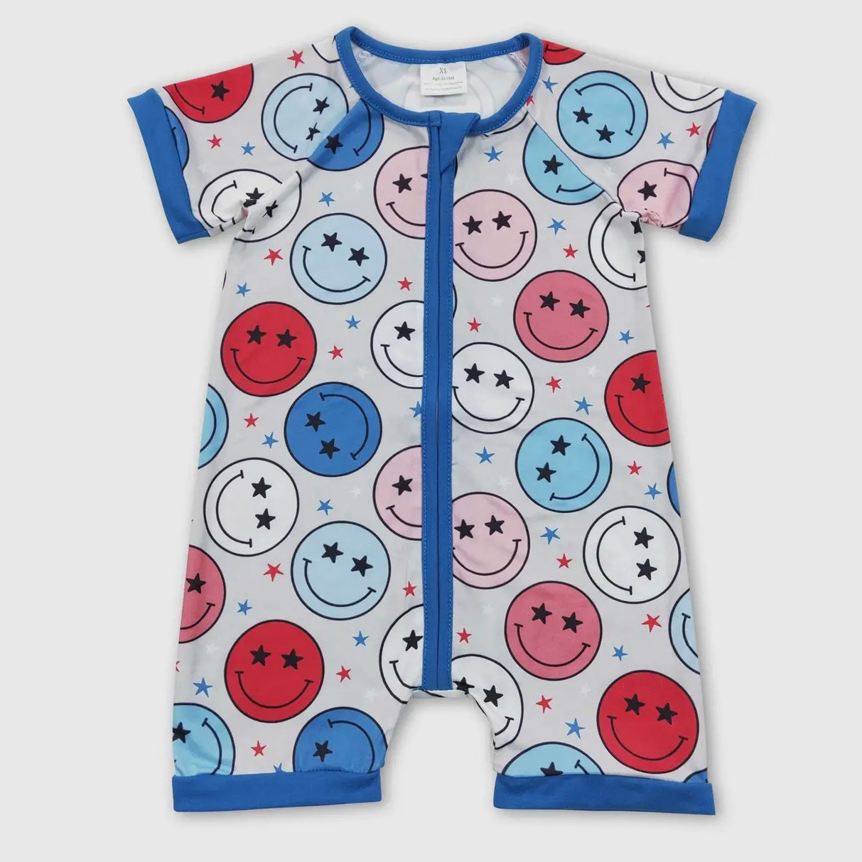 Patriotic Smiley Romper