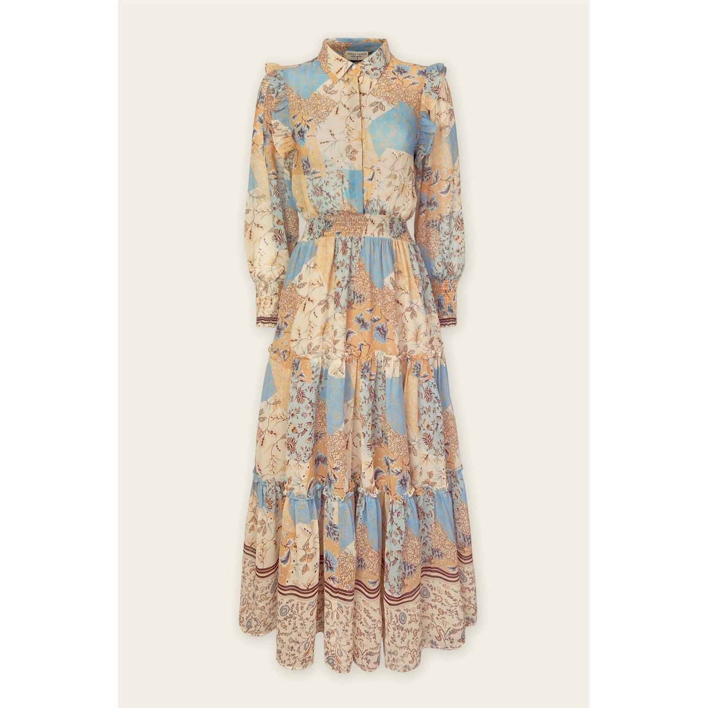 In The Mood Shirred Waist Tiered Dress