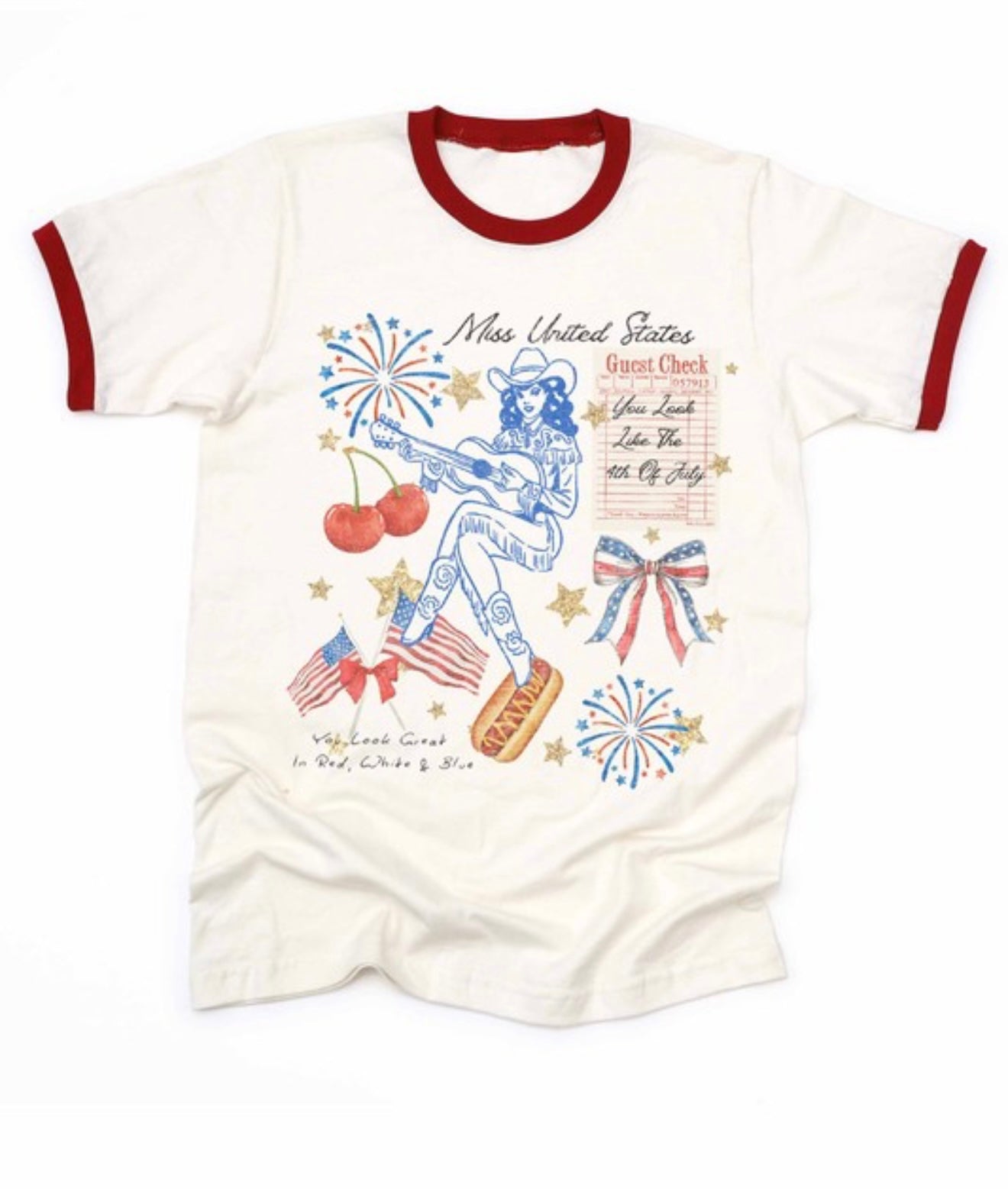 Miss US Ringer Tee