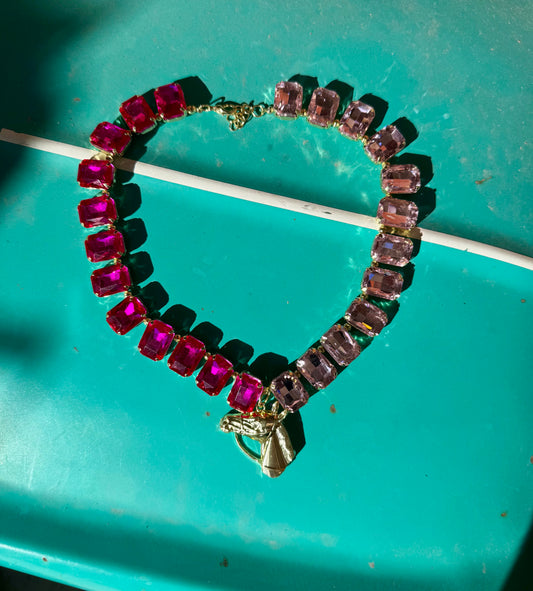 Two Tone Horse Necklace