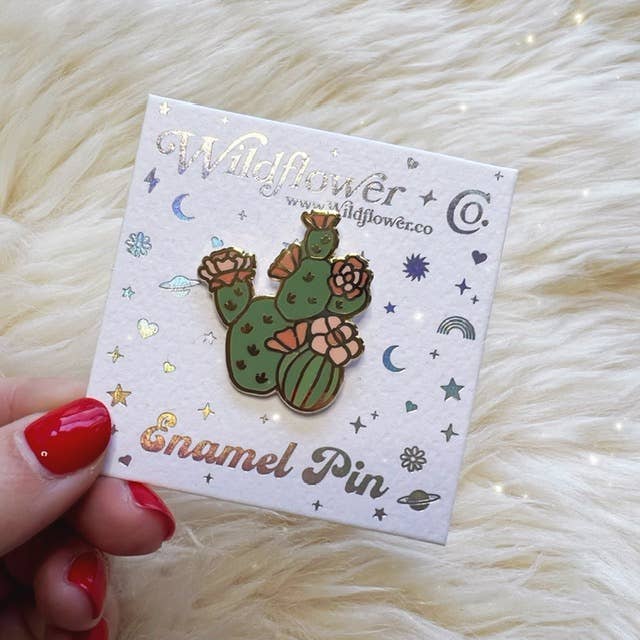 Prickly Pear Cactus Pin