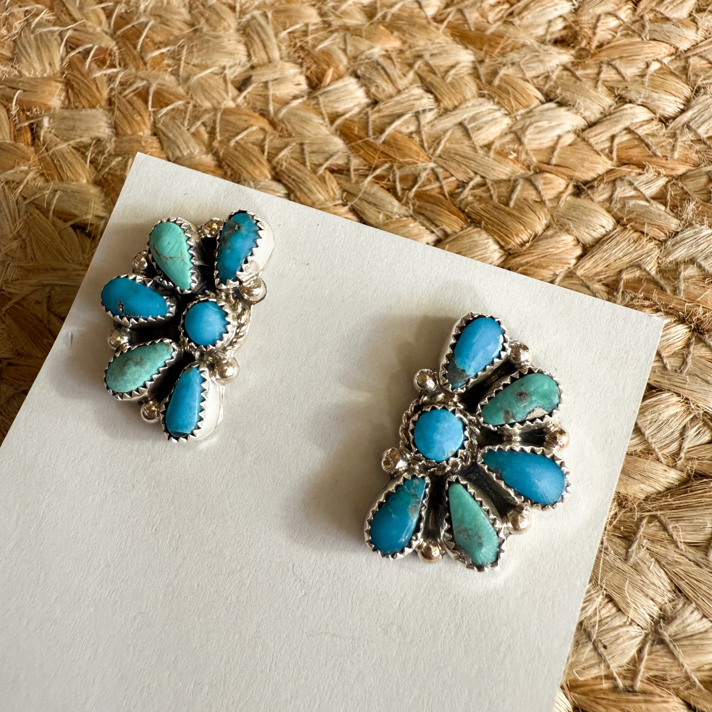 handmade kingman turquoise earring