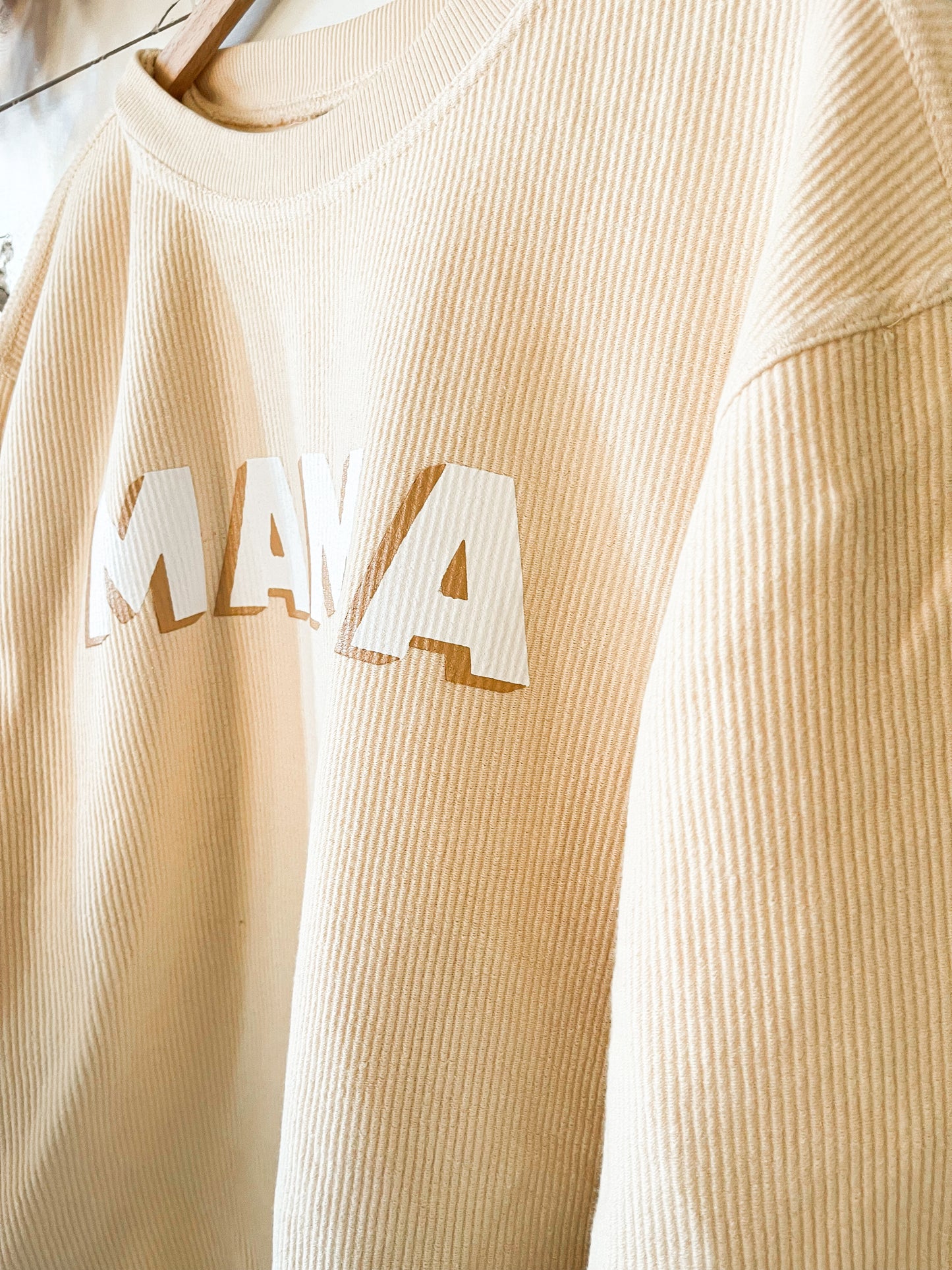 Ribbed Knit Mama Tee