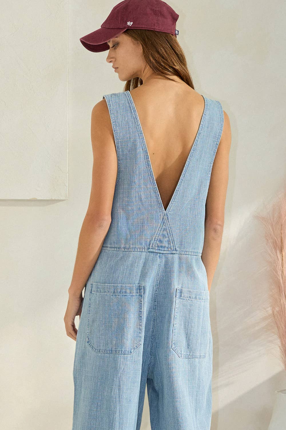 Denim Overalls Jumpsuit