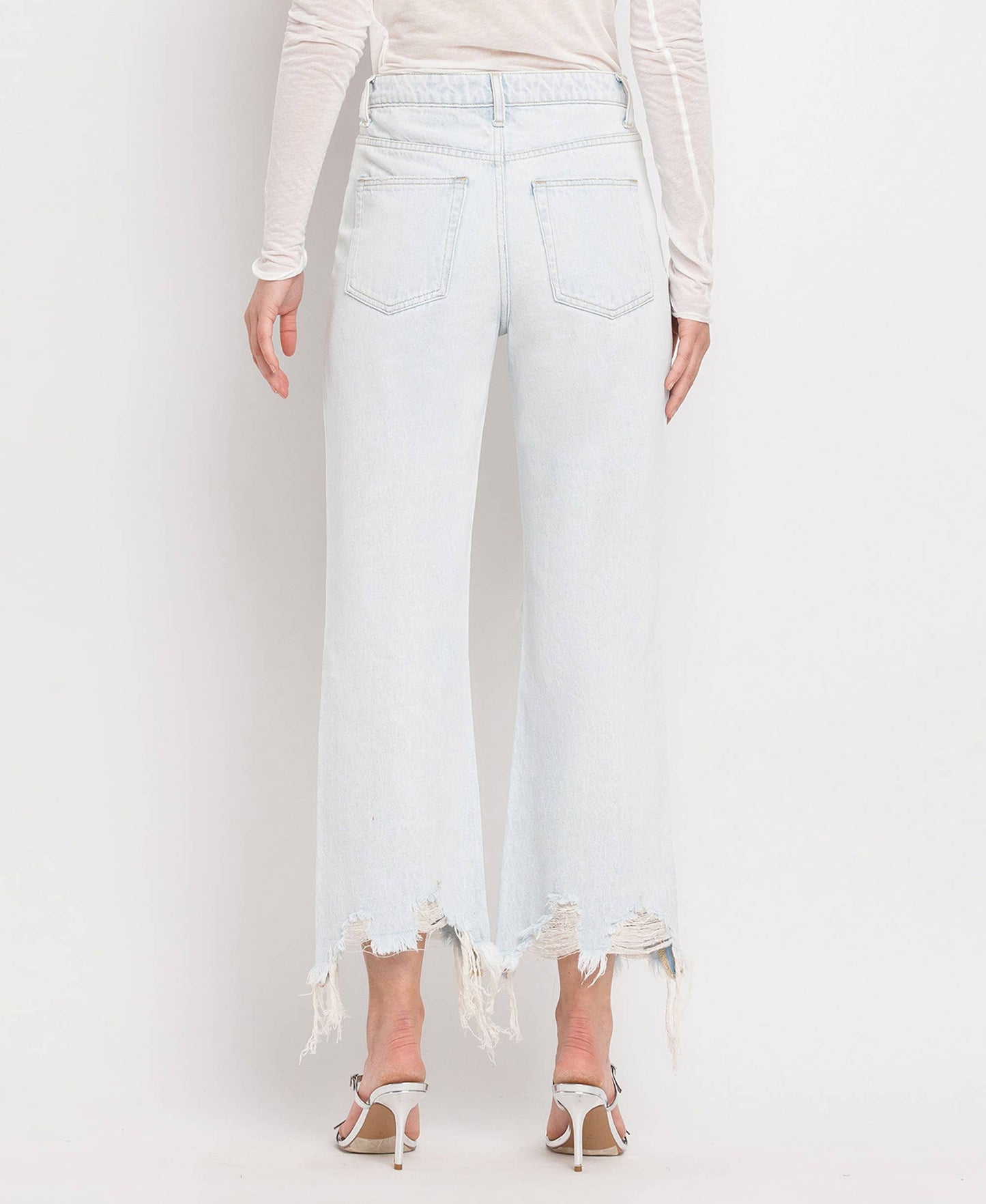 90'S VINTAGE HIGH RISE CROP FLARE