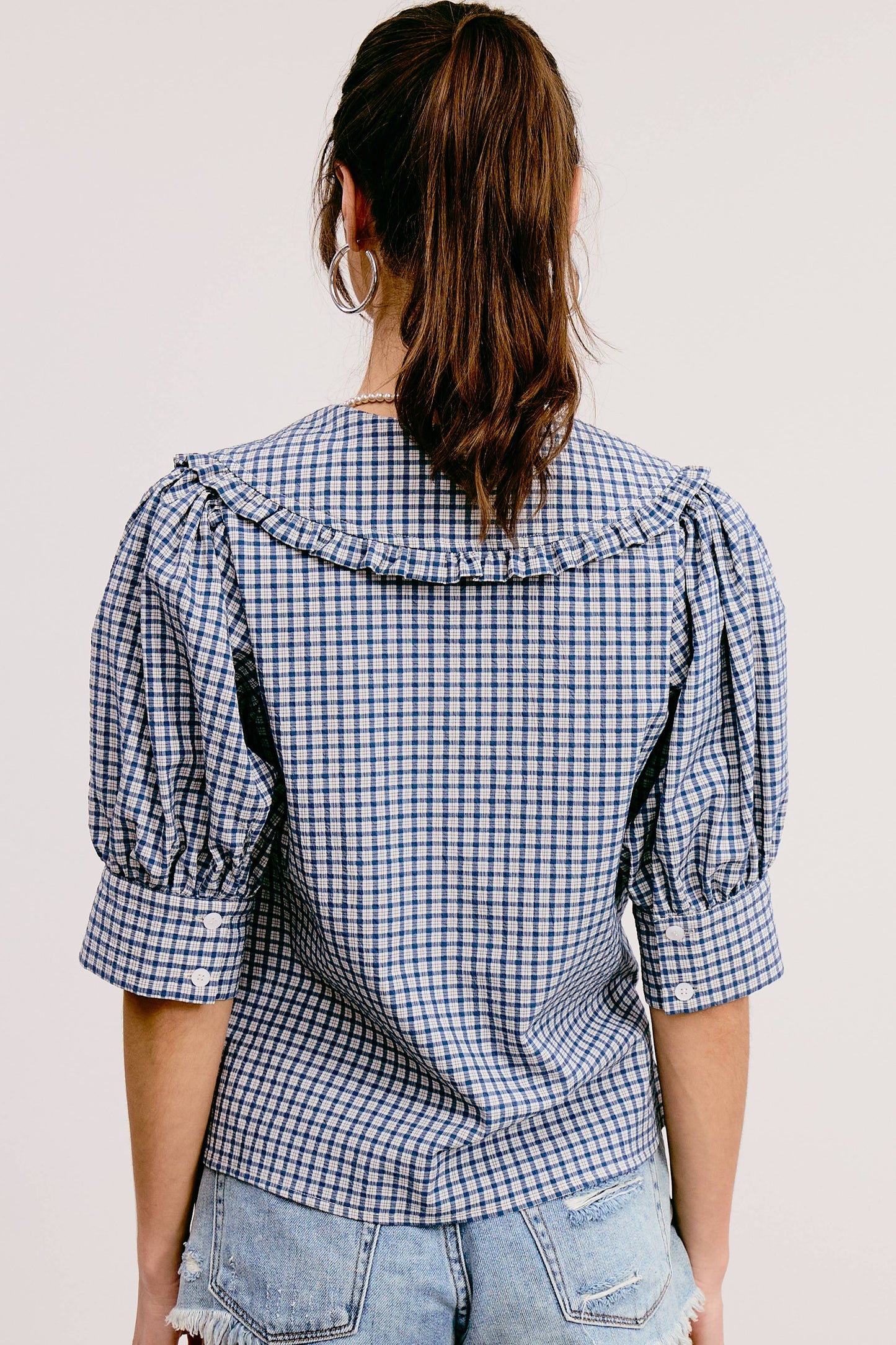 Peter Pan Button down Blouse