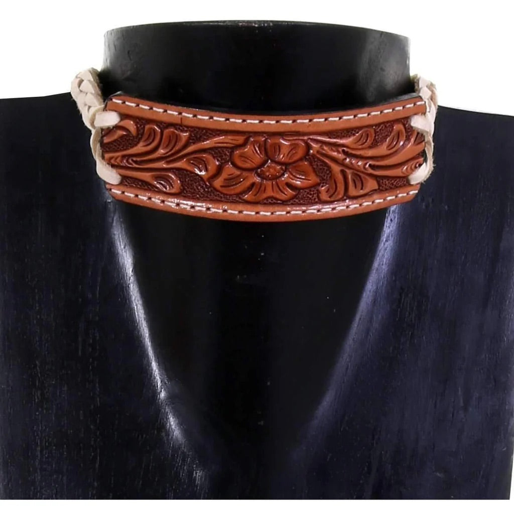 VN102- Vestige natural tooled chocker necklace