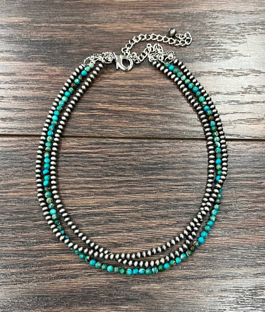 Handmade Navajo Gemstone Necklace