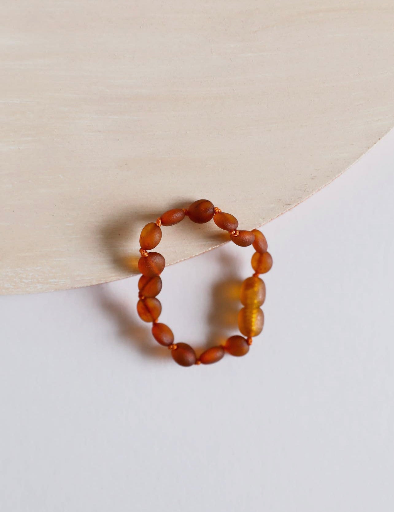 Raw Cognac Amber || Anklet or Bracelet