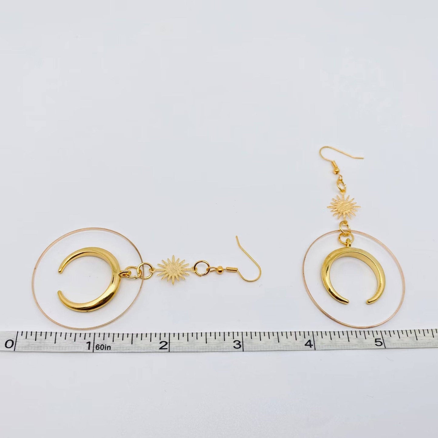 Boho moon + star earrings
