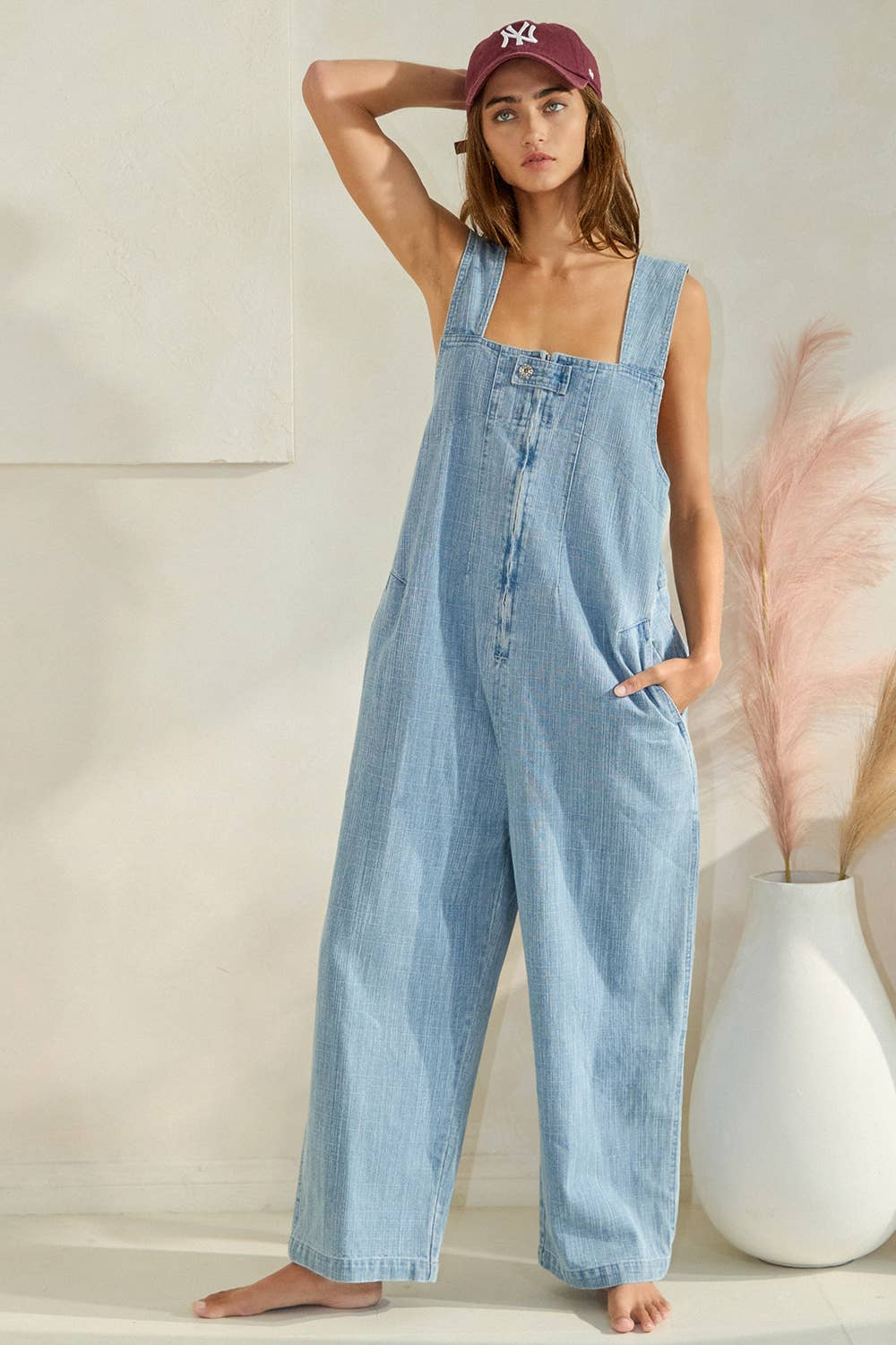 Denim Overalls Jumpsuit