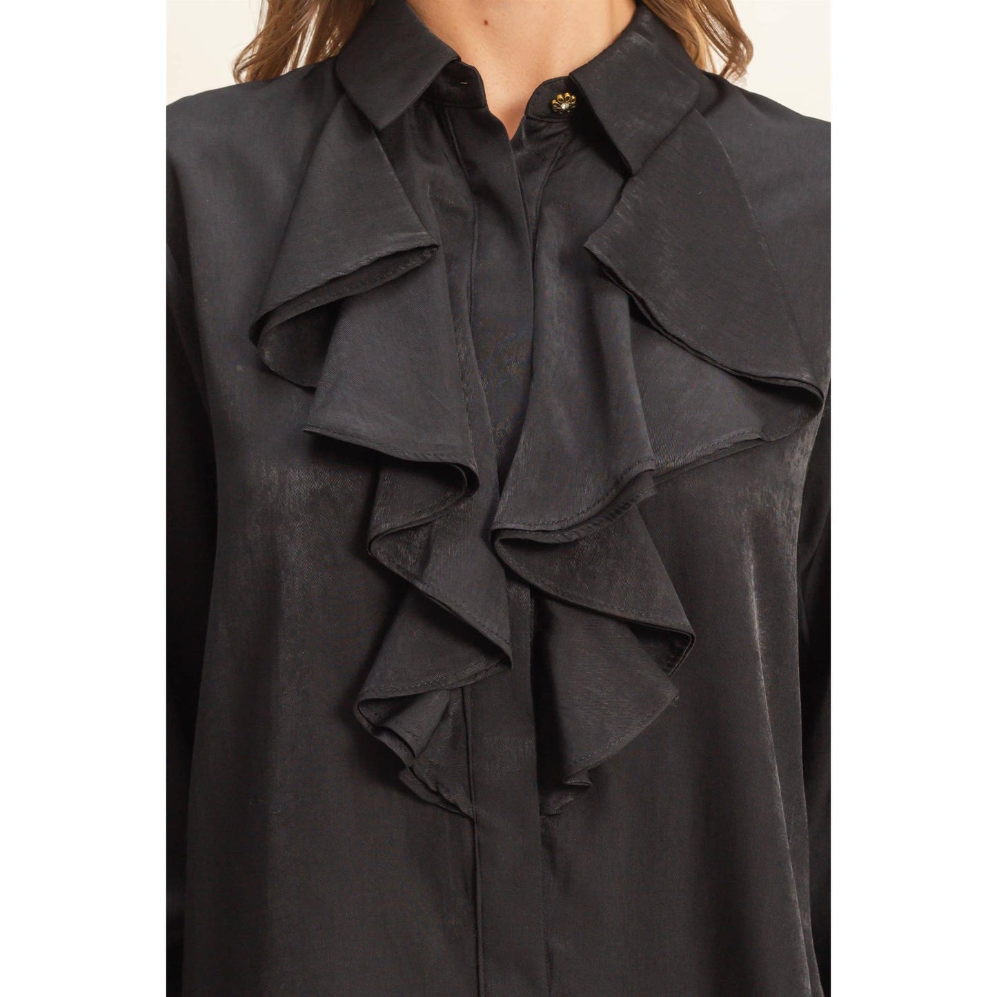 The Midnight Ruffles Top