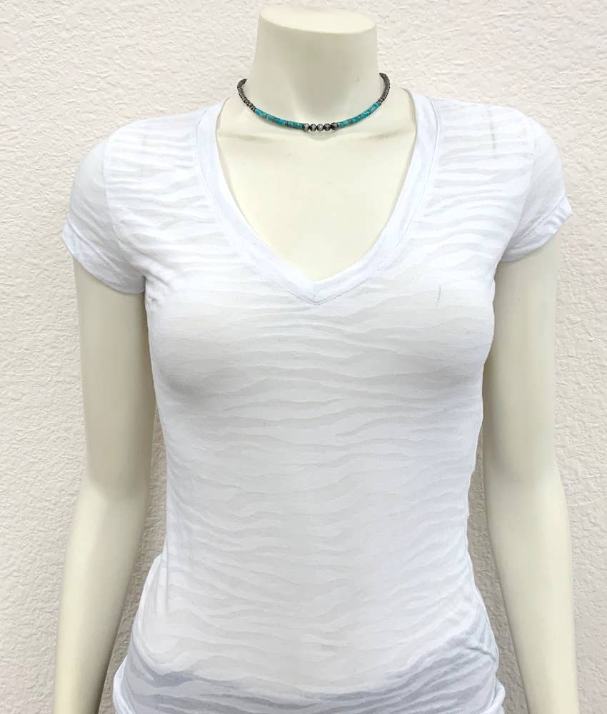 734390, Handmade 15" Navajo Gemstone Necklace