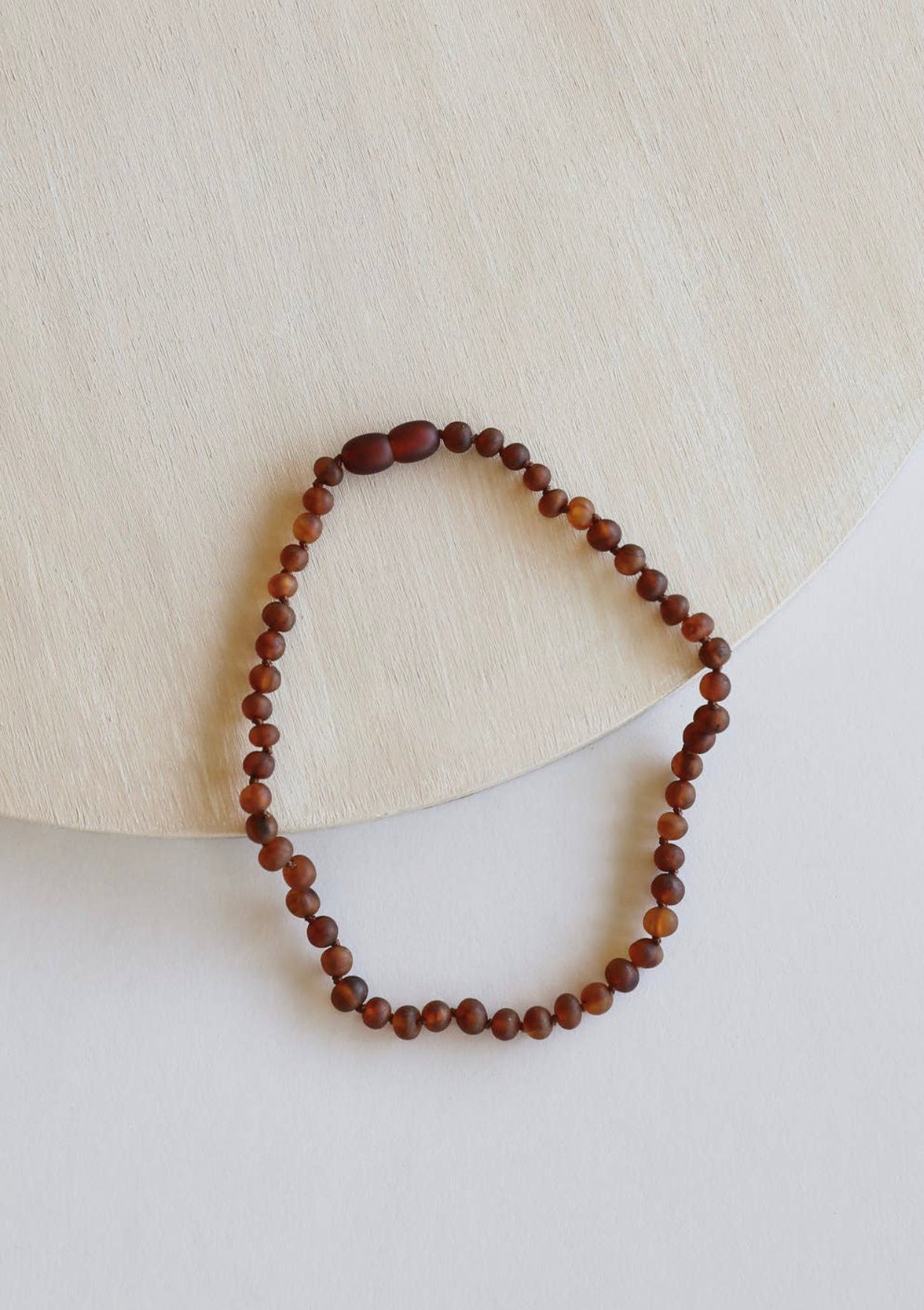 Raw Cognac Amber Necklace