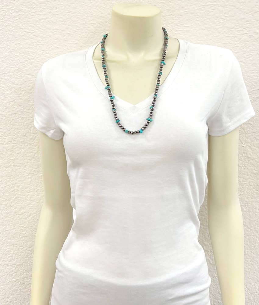 Handmade Polish Navajo Turquoise Necklace