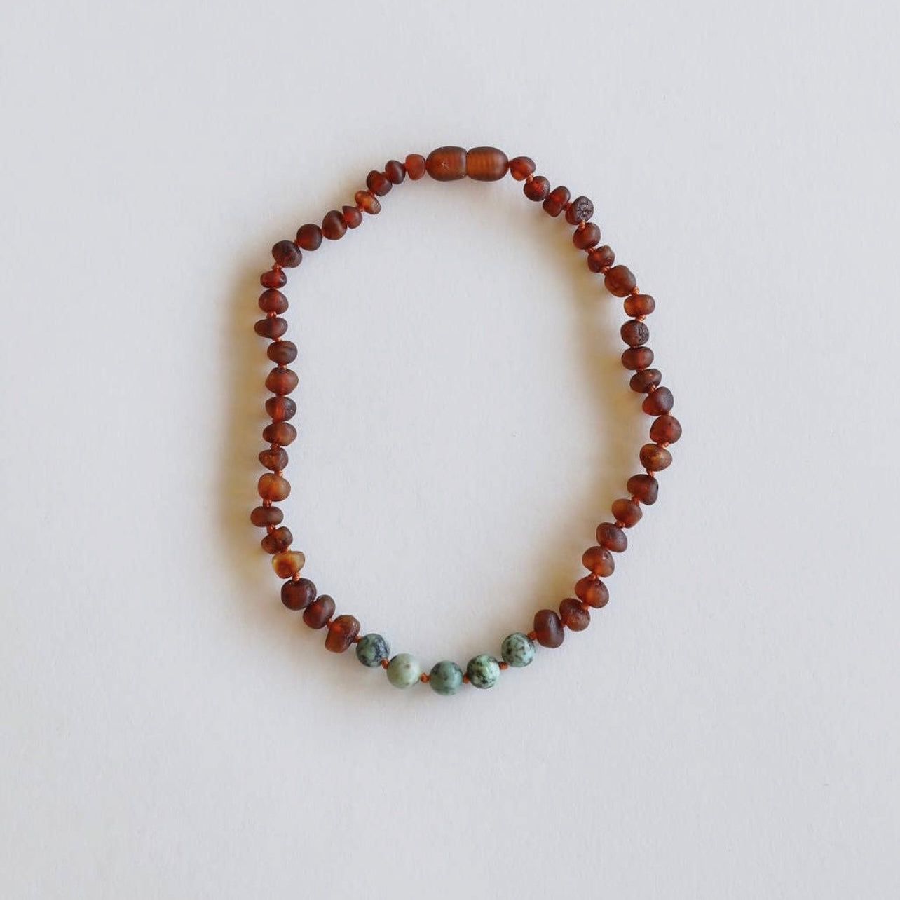 Amber + Turquoise Jasper necklace