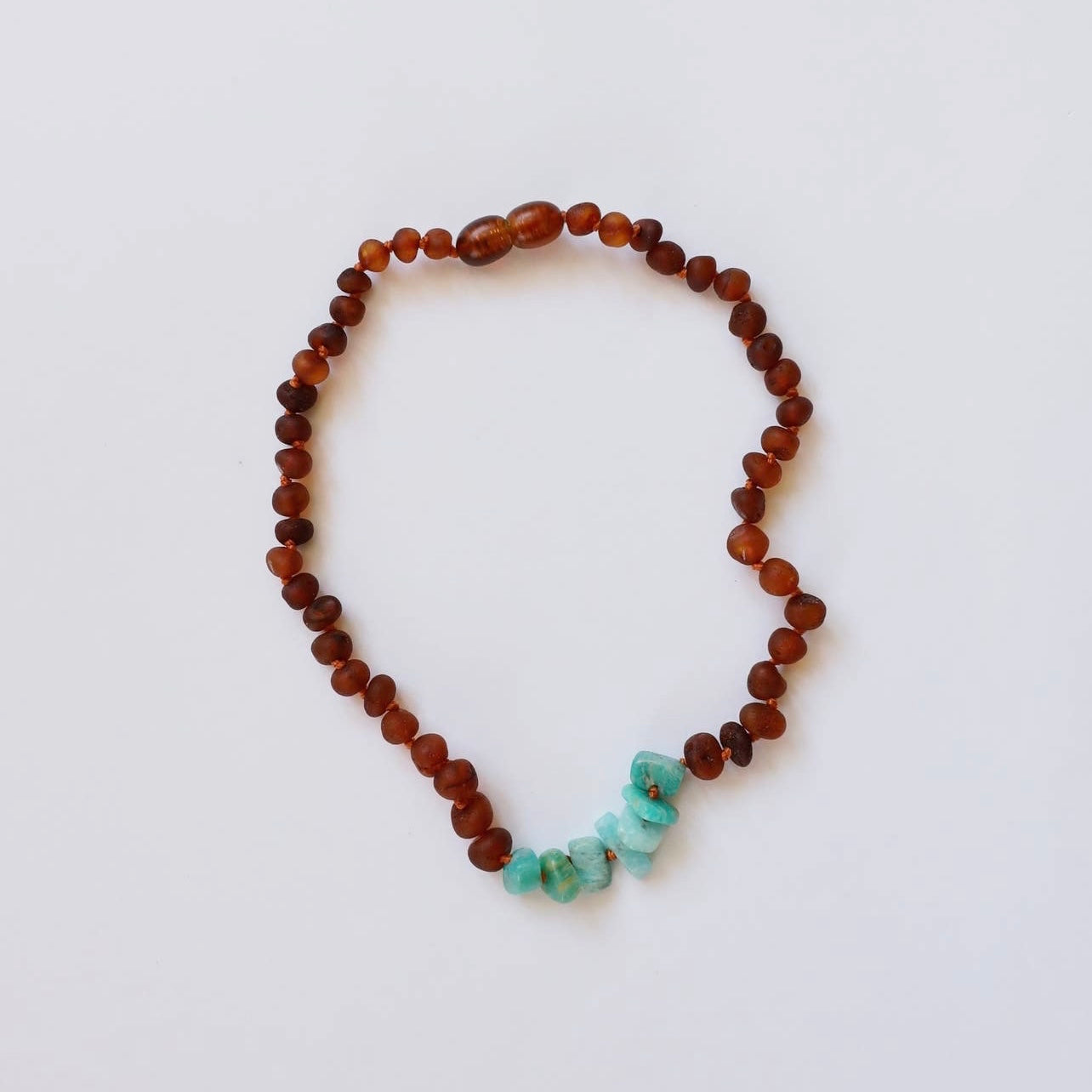 Amber + Amazonite Necklace
