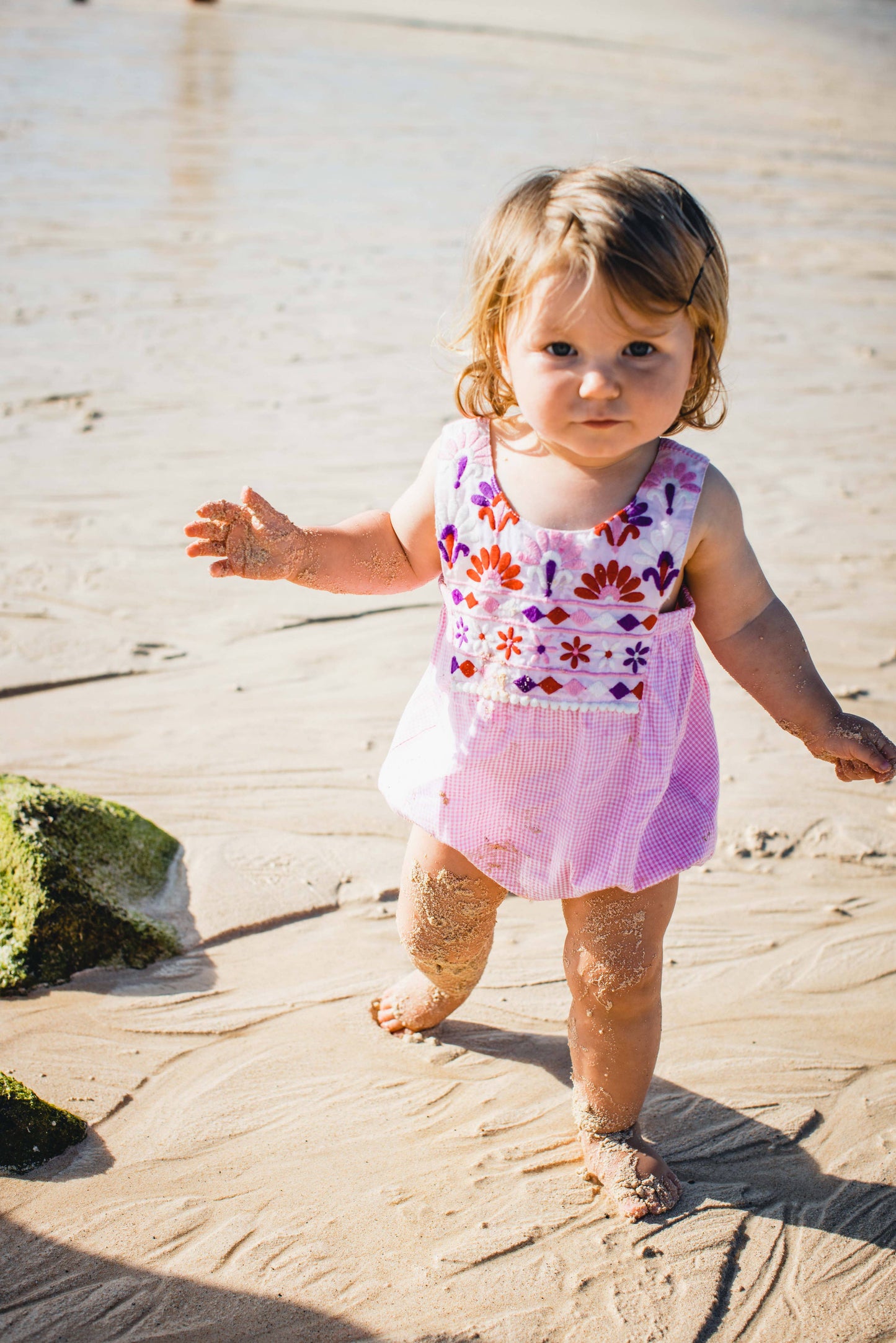 Layla Bubble Pink Gingham: 6M