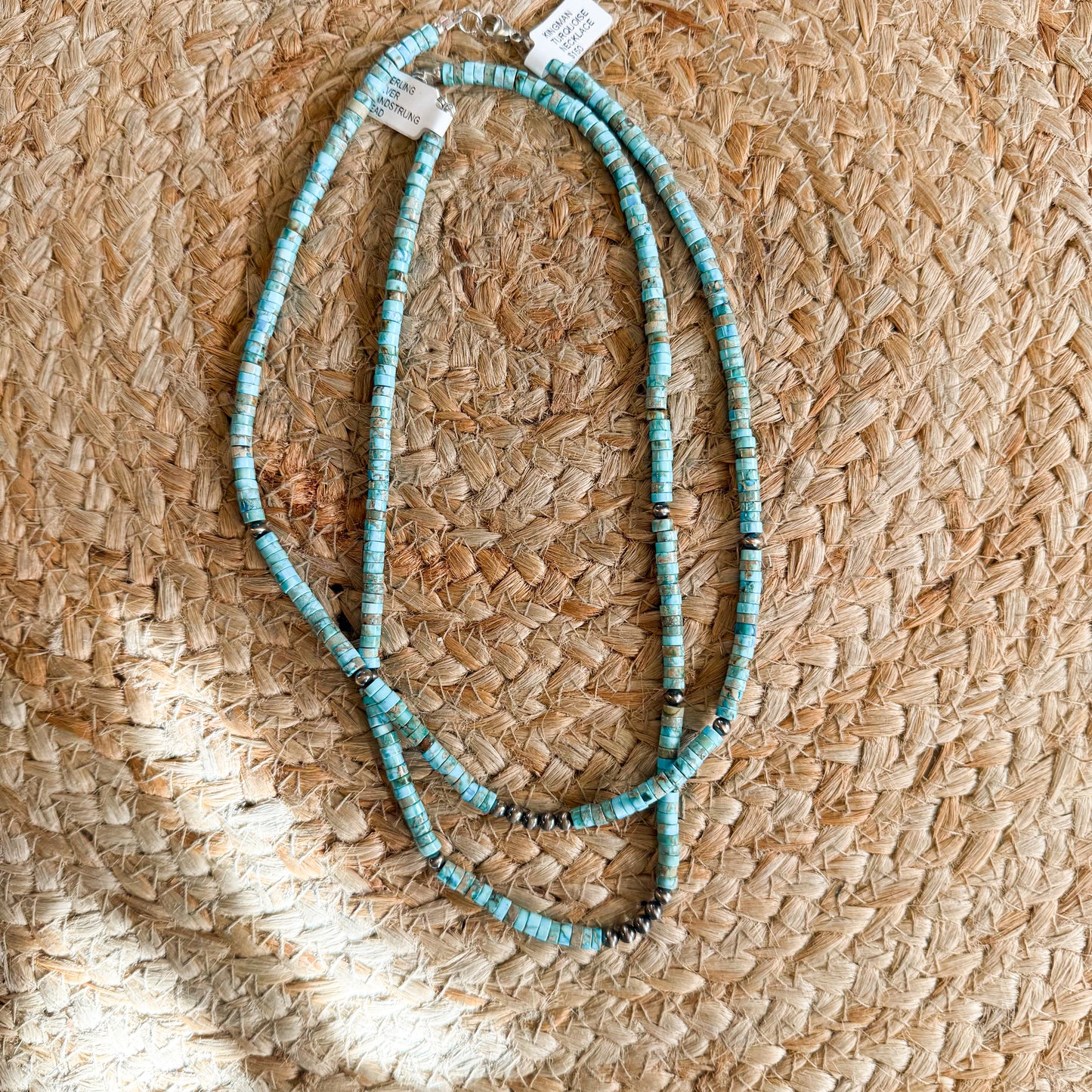Kingman Turquoise Beaded Necklace