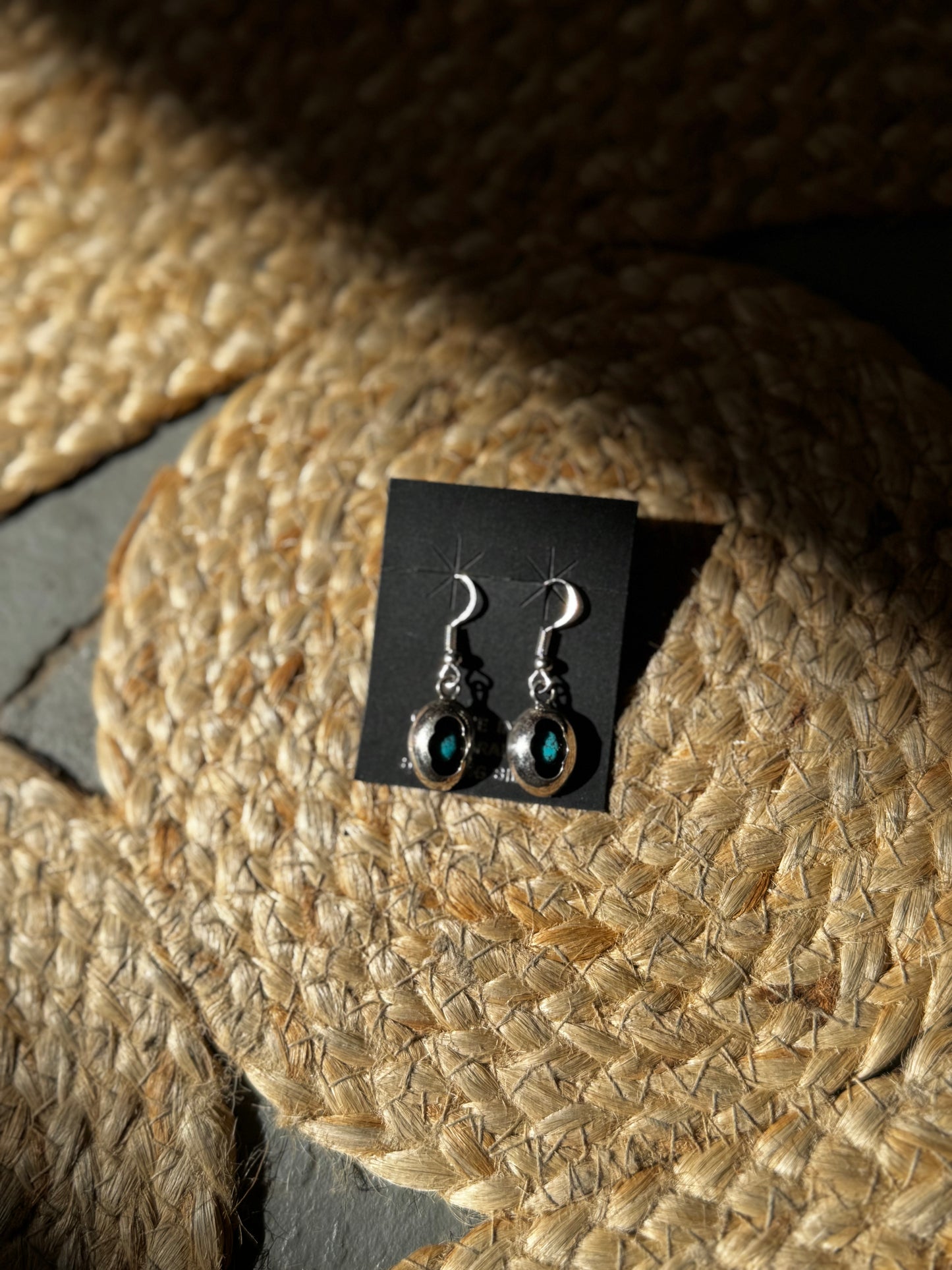 Navajo Handmade Kingman Turquoise Set