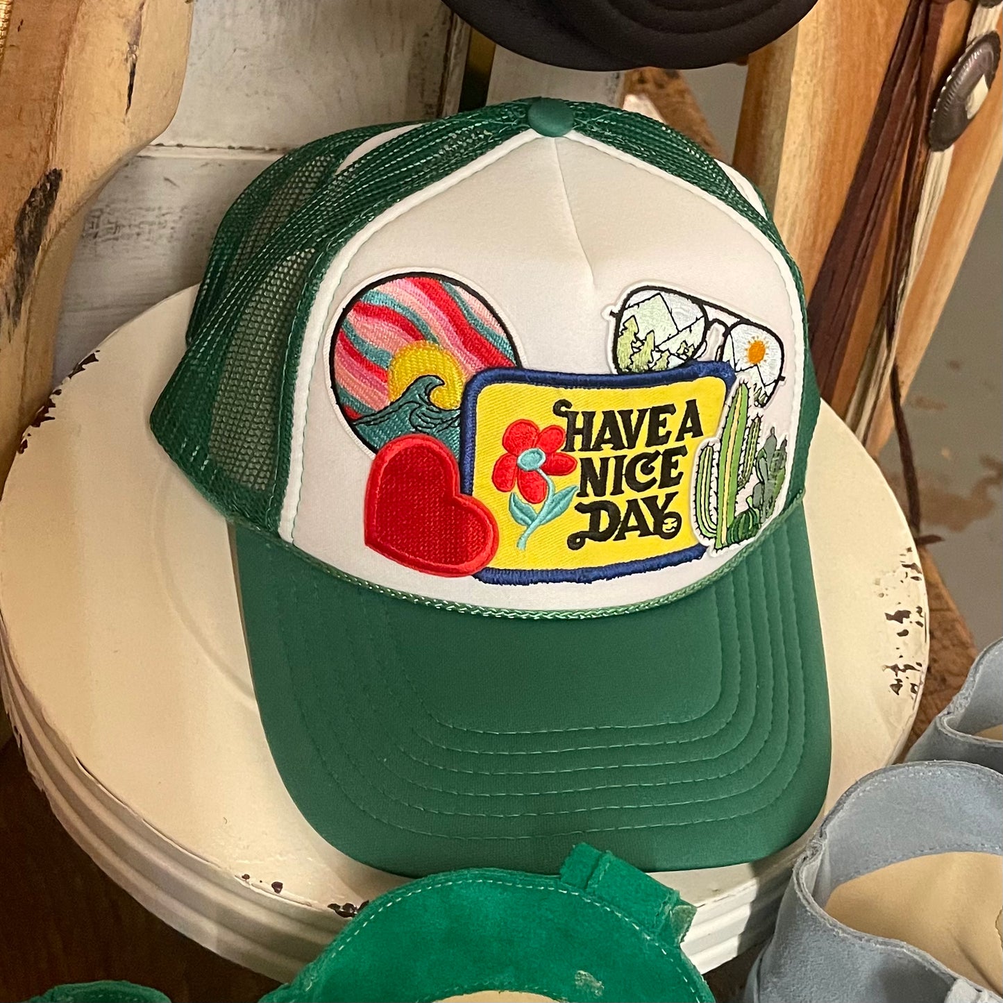 Patched Trucker hat
