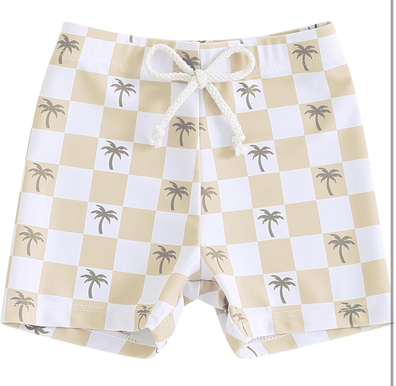 Checkered Palm Swim Shorts