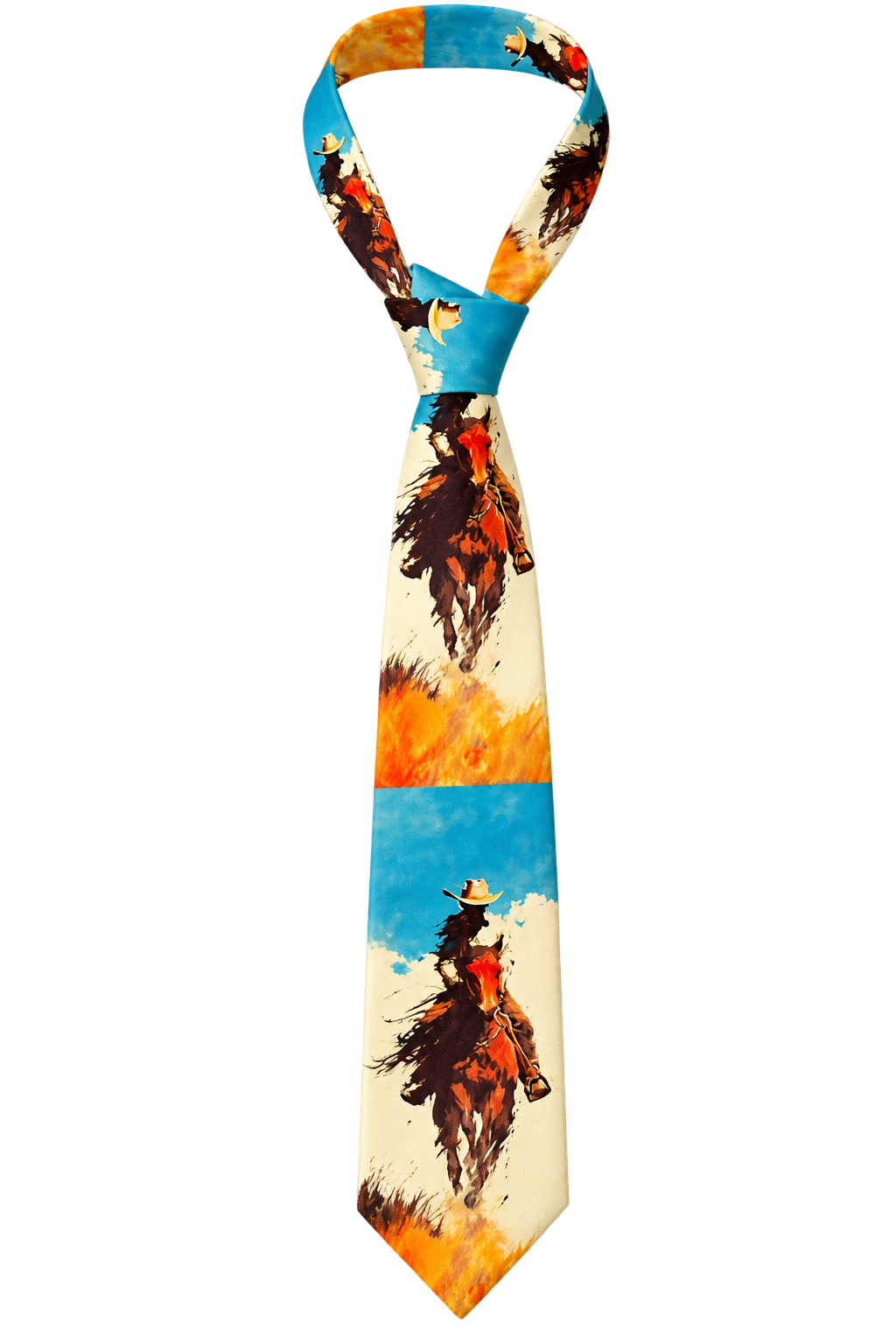Sunset Cowgirl Tie