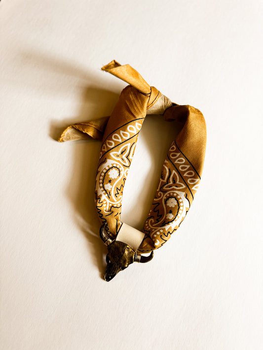Golden Ranch Steerhead Bandana Necklace