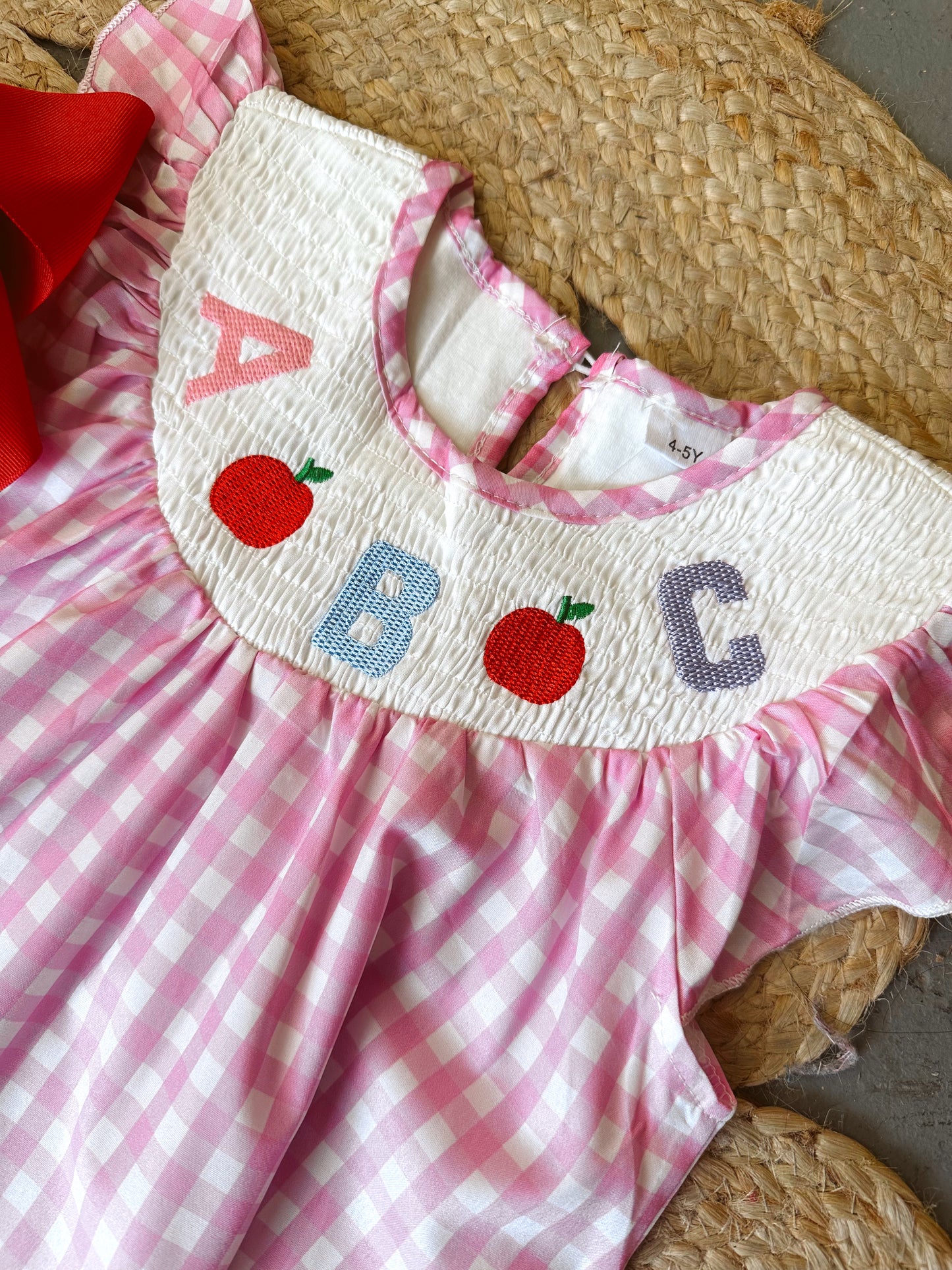 ABC's Smocked Gingham Dress