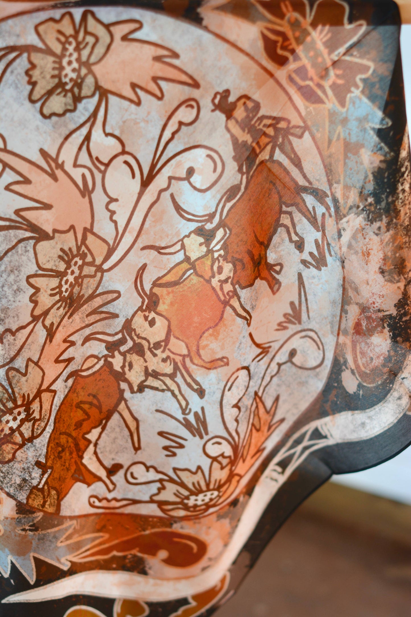 Cattle Drive Silk Wild Rag Scarf