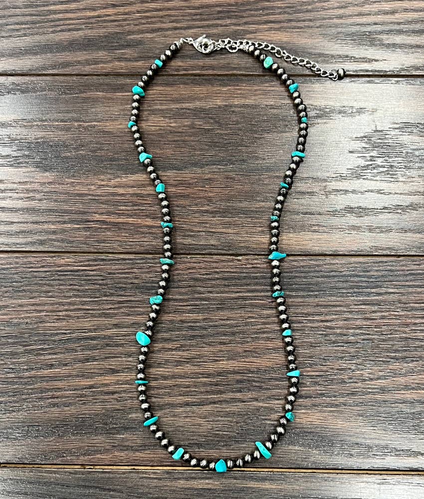 Handmade Polish Navajo Turquoise Necklace