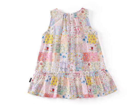 Floral Patched Tulip Dress