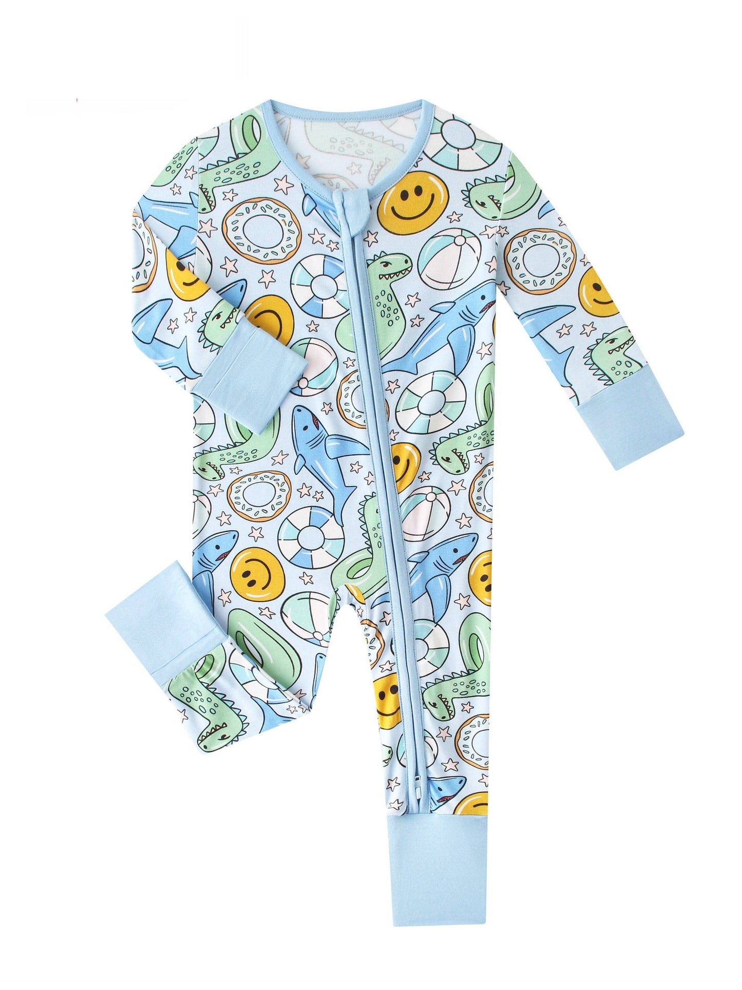 Summer Vibes Bamboo Baby Convertible Zippy Romper