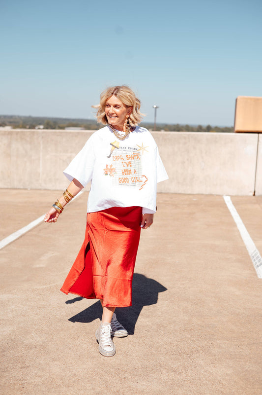 Dear Santa I've Been A Good Girl Graphic Tee