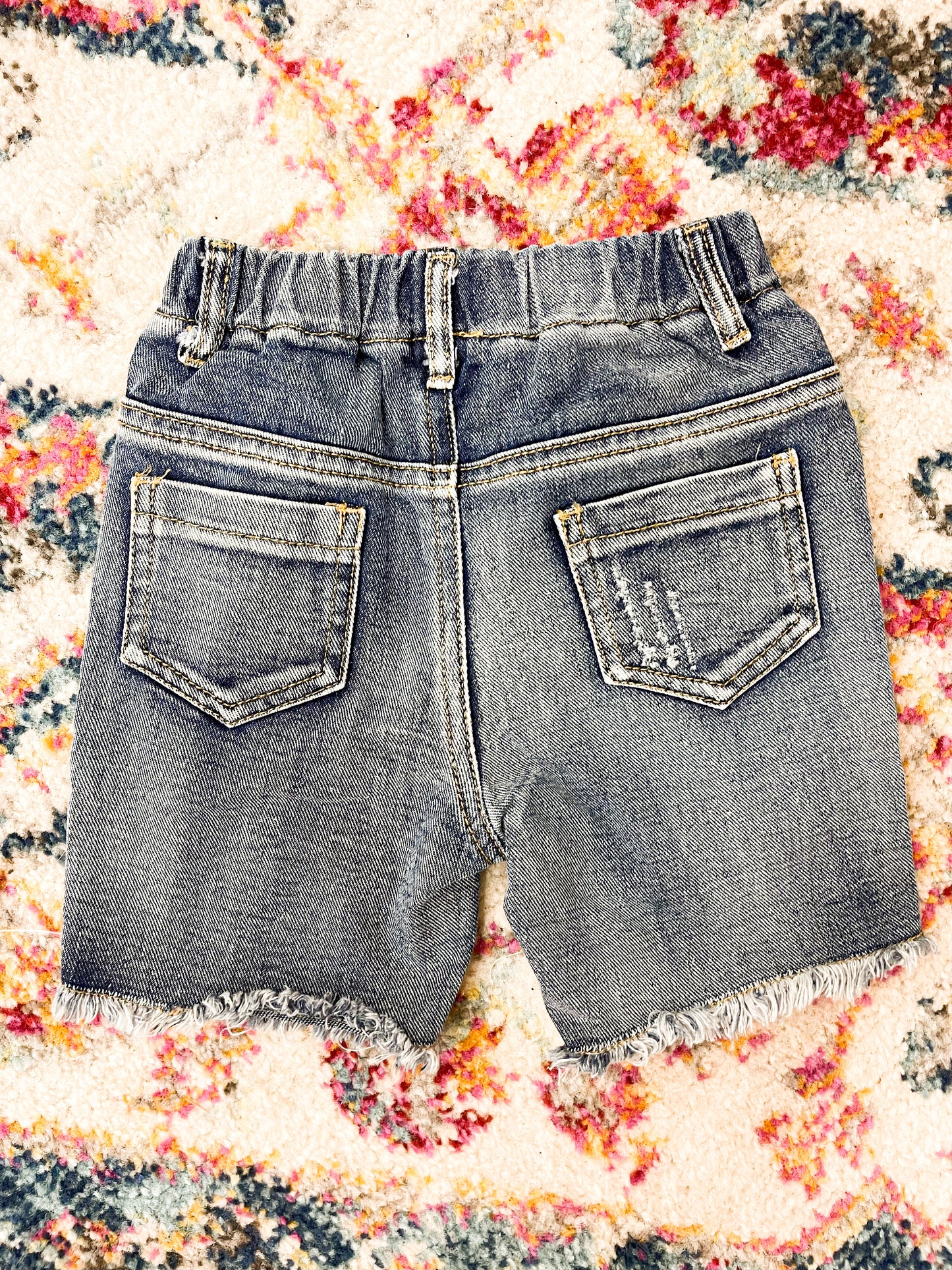 Distressed Denim Jorts
