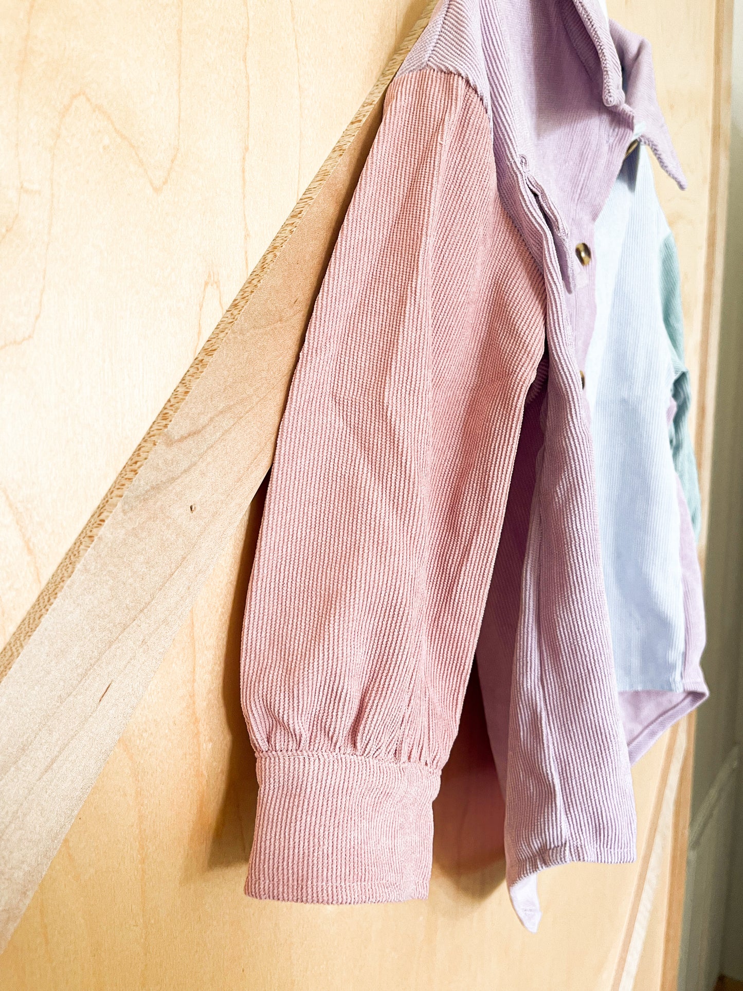 Corduroy Color Block Shacket