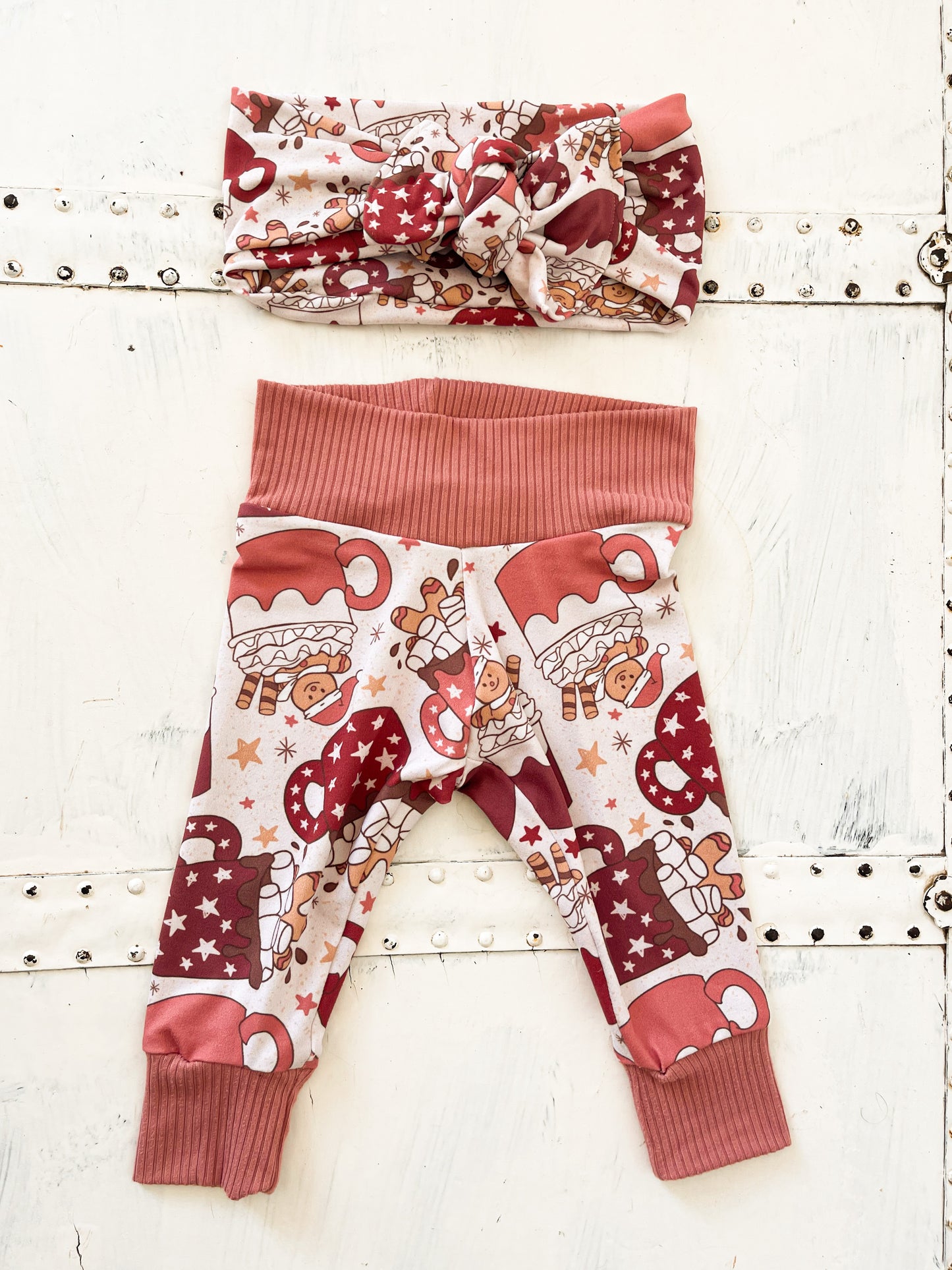 Hot Cocoa Joggers and Headwrap