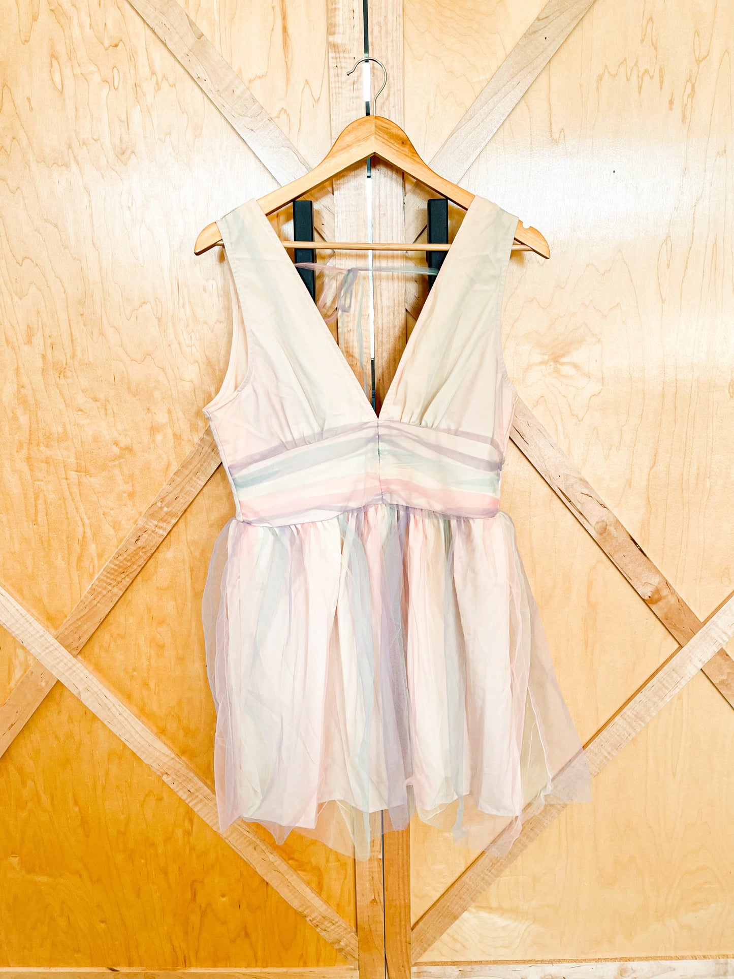 Rainbow Mama Tulle Dress