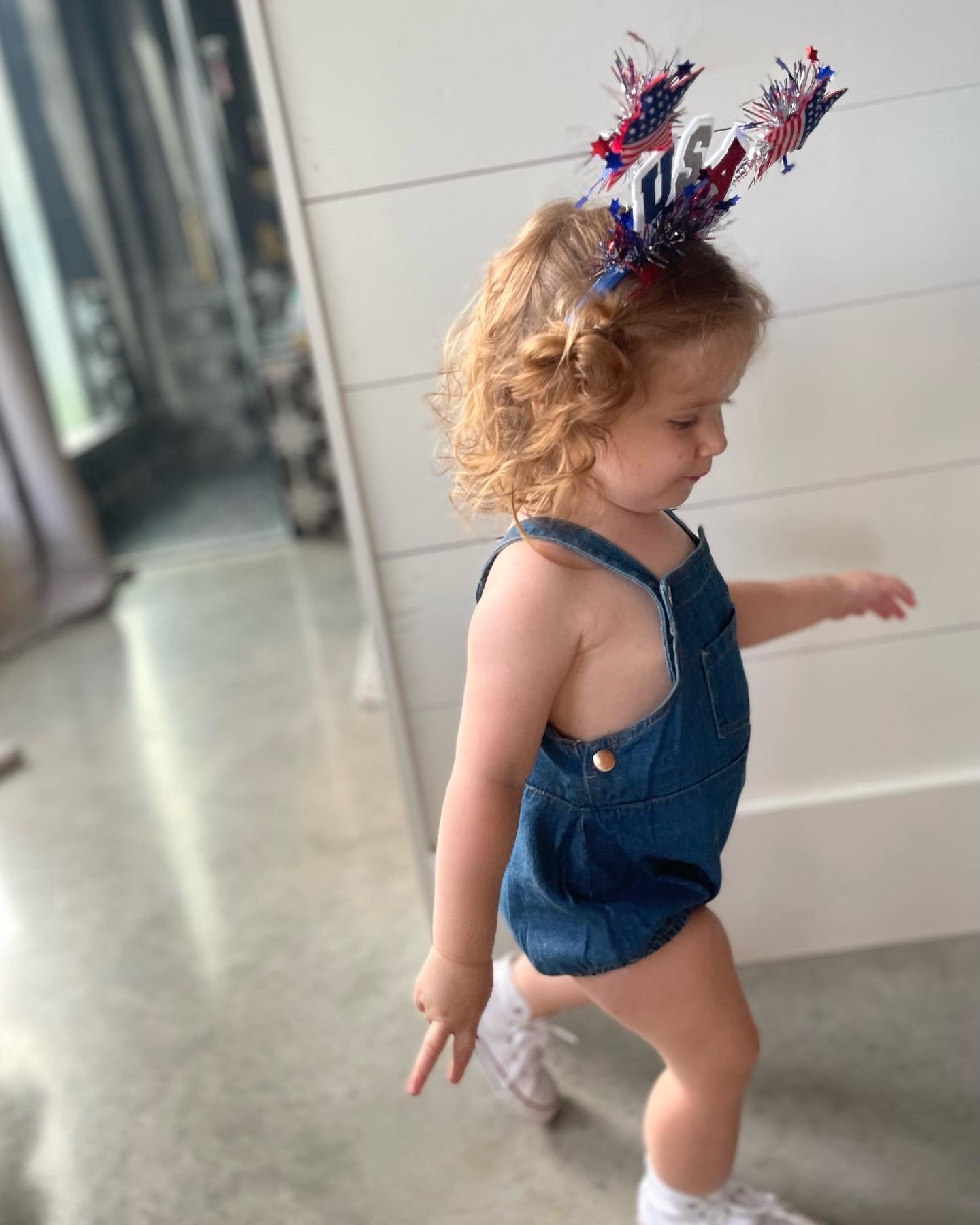 Denim Romper