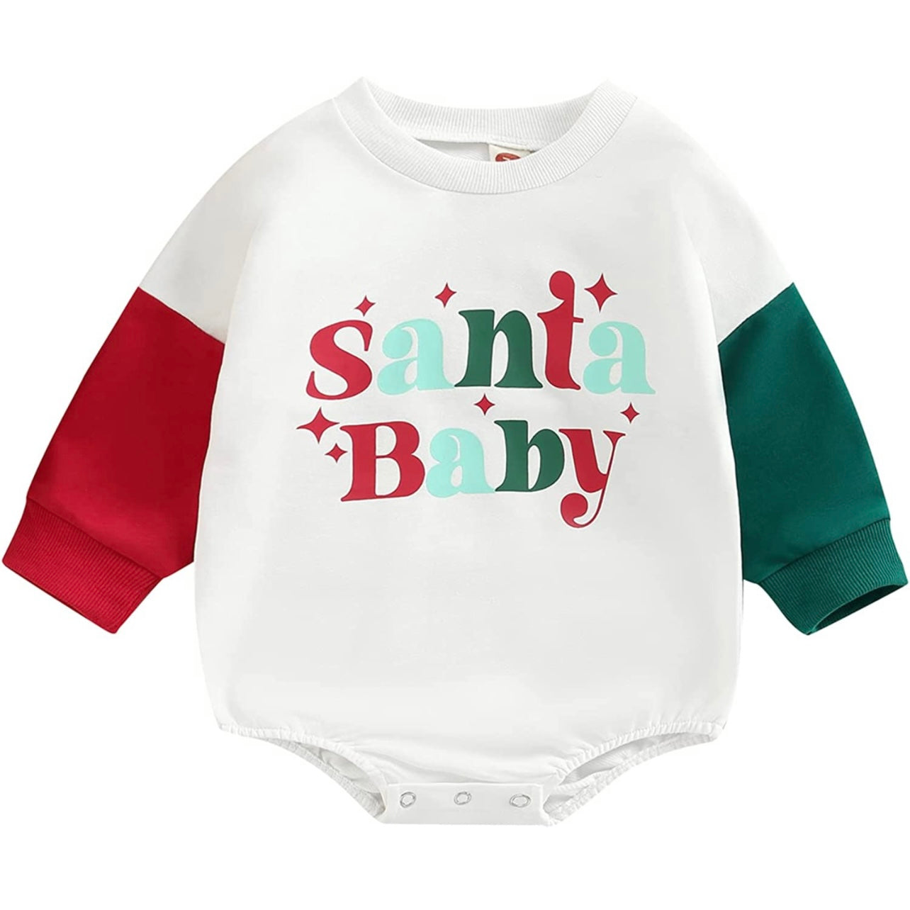 Santa Baby Sweatshirt Romper