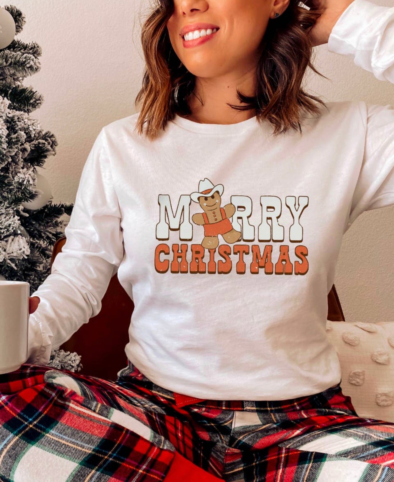 Gingerbread Cowboy Christmas Tee