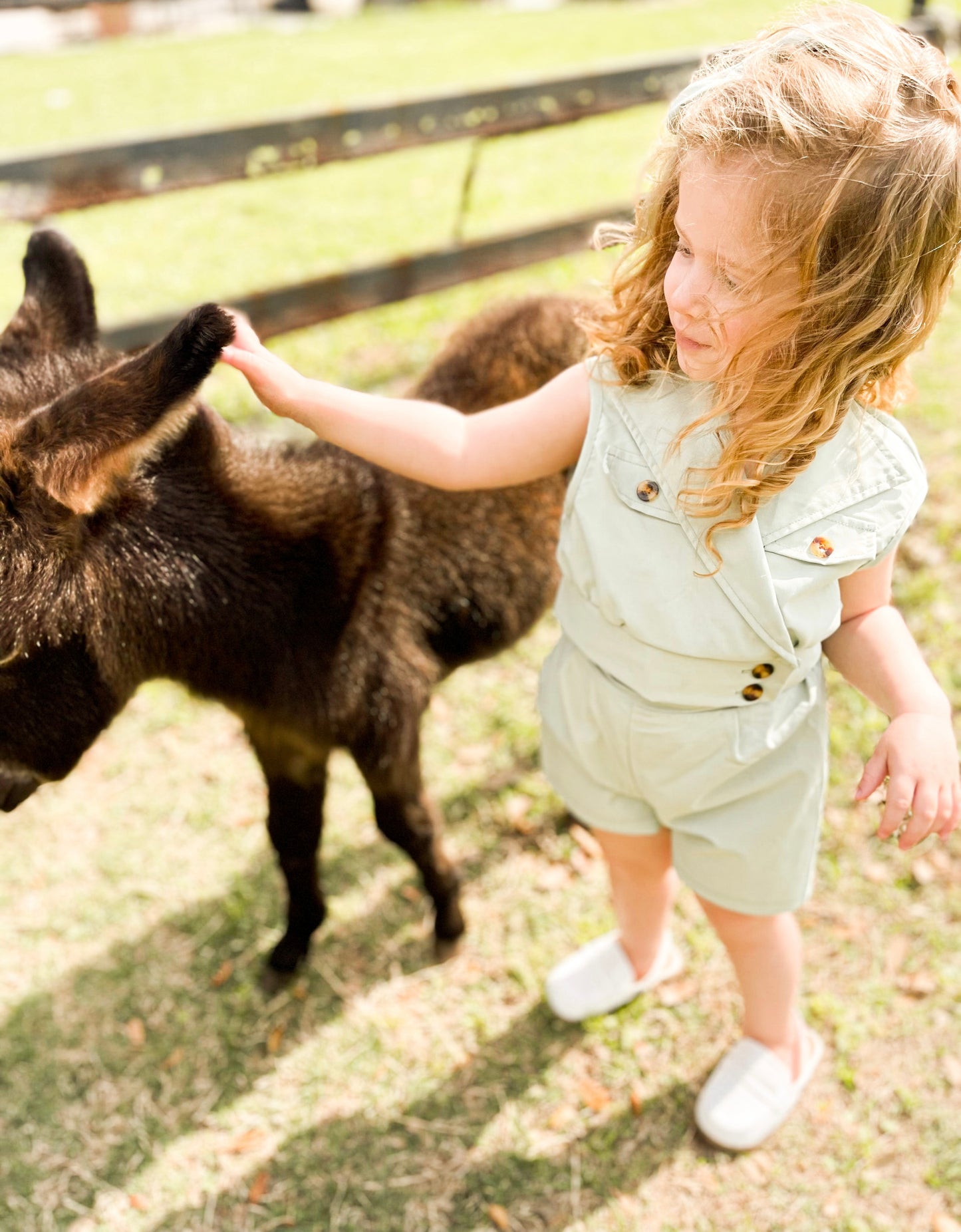 Sage vest and shorts set