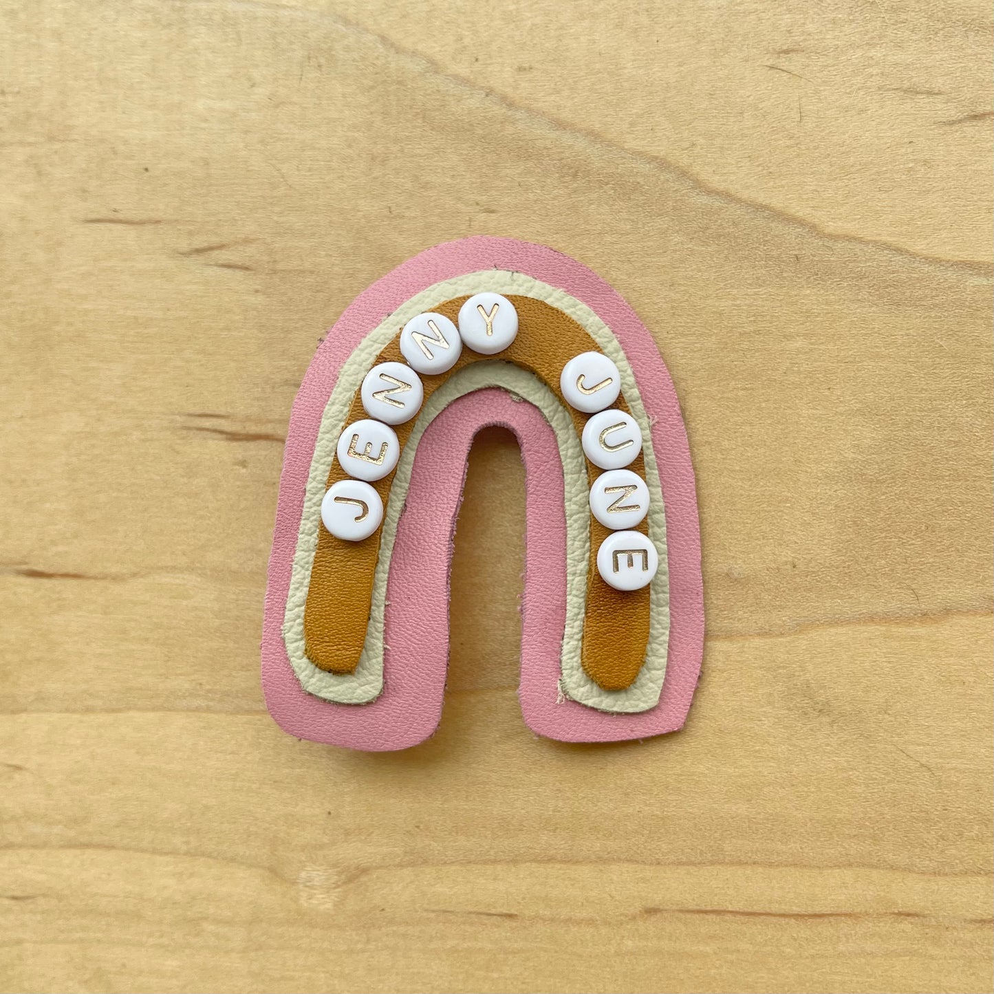 Rainbow Name Hair Clip