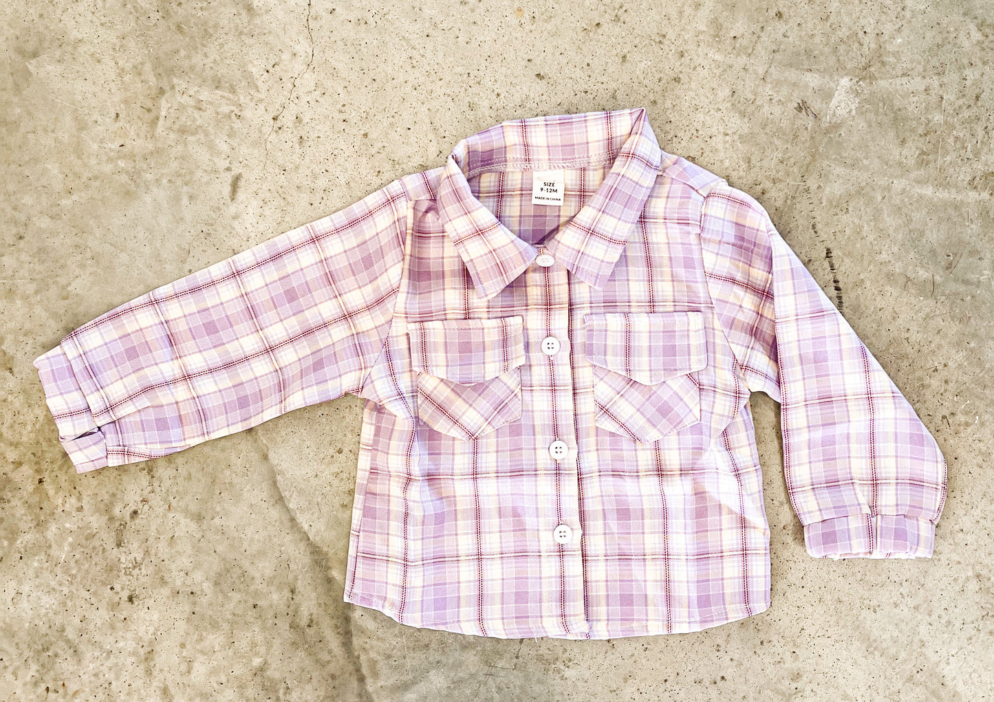Lavender Plaid Shacket