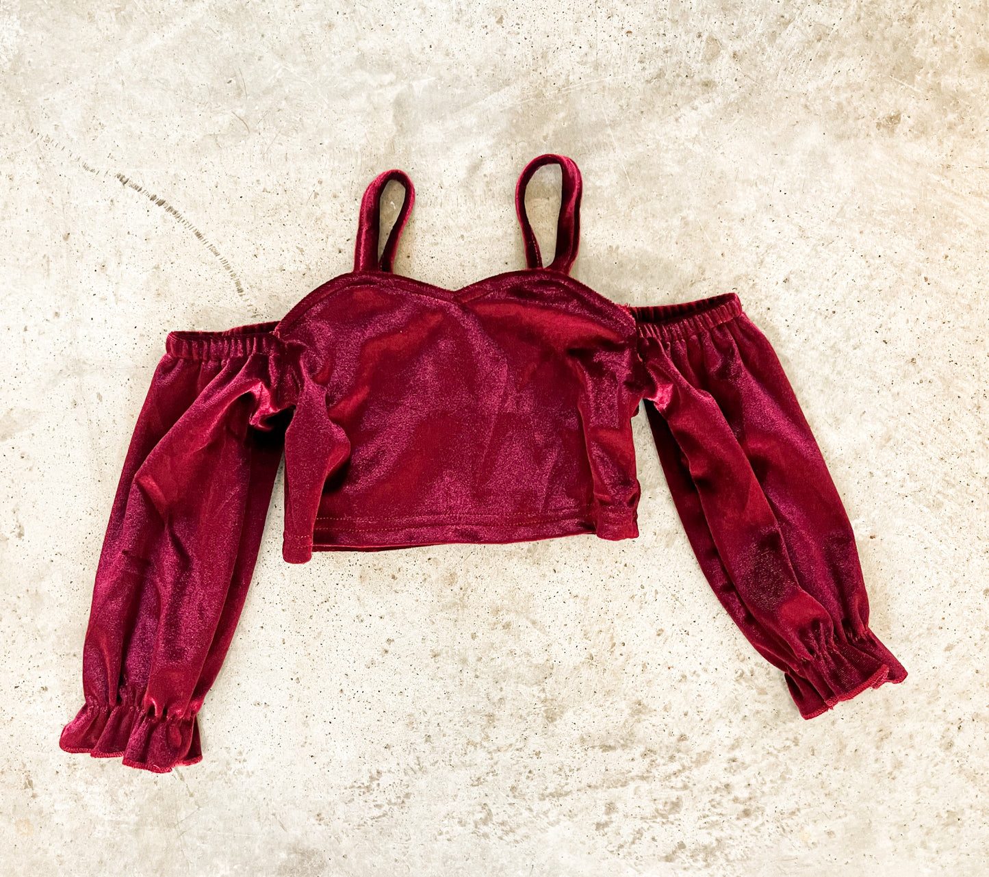 Burgundy Velvet Crop